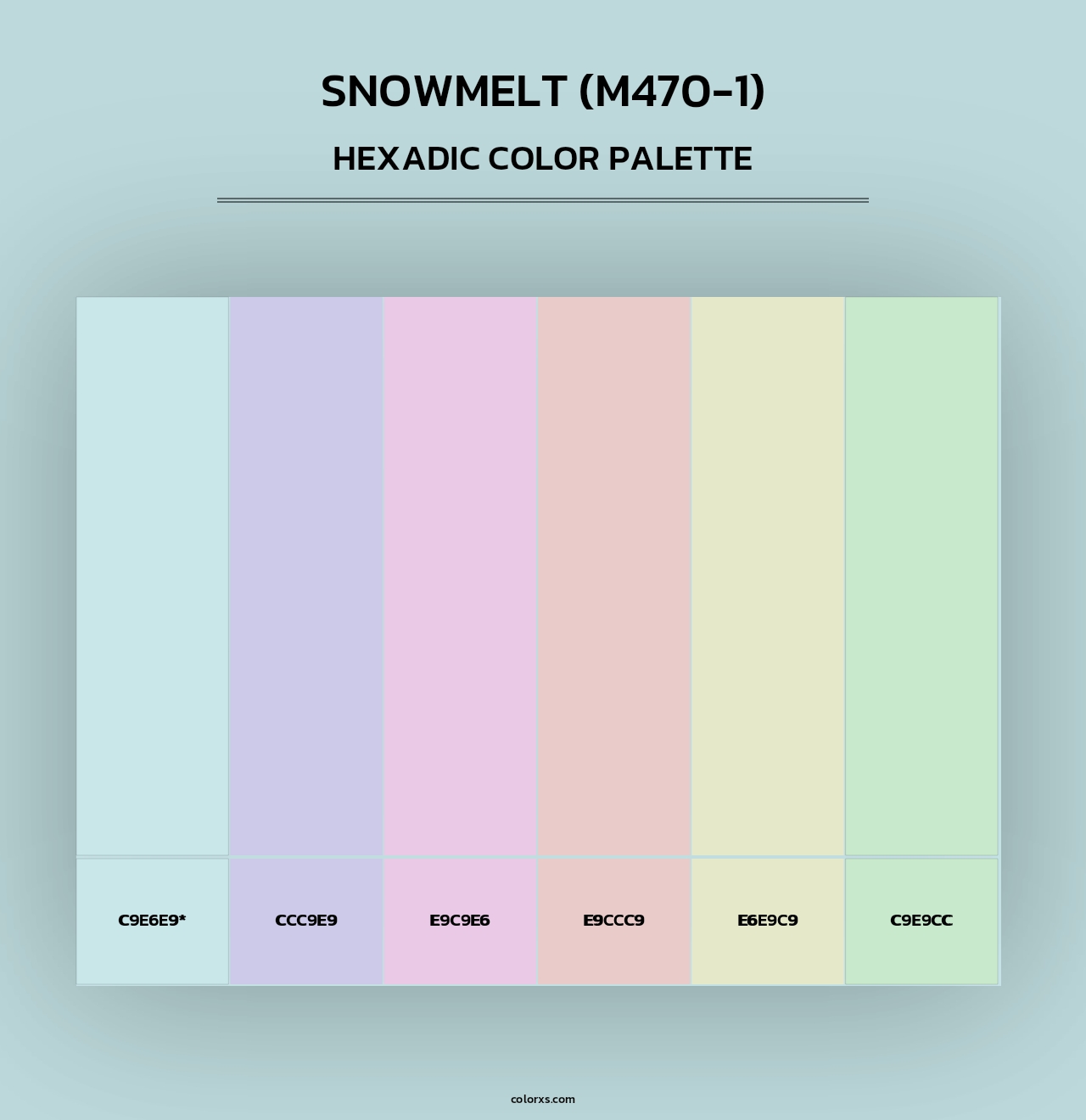 Snowmelt (M470-1) - Hexadic Color Palette