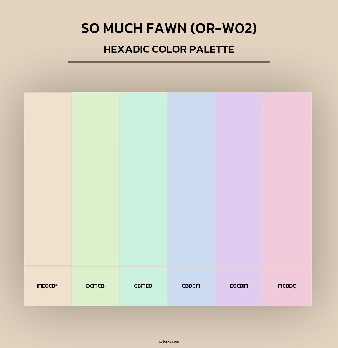 So Much Fawn (OR-W02) - Hexadic Color Palette