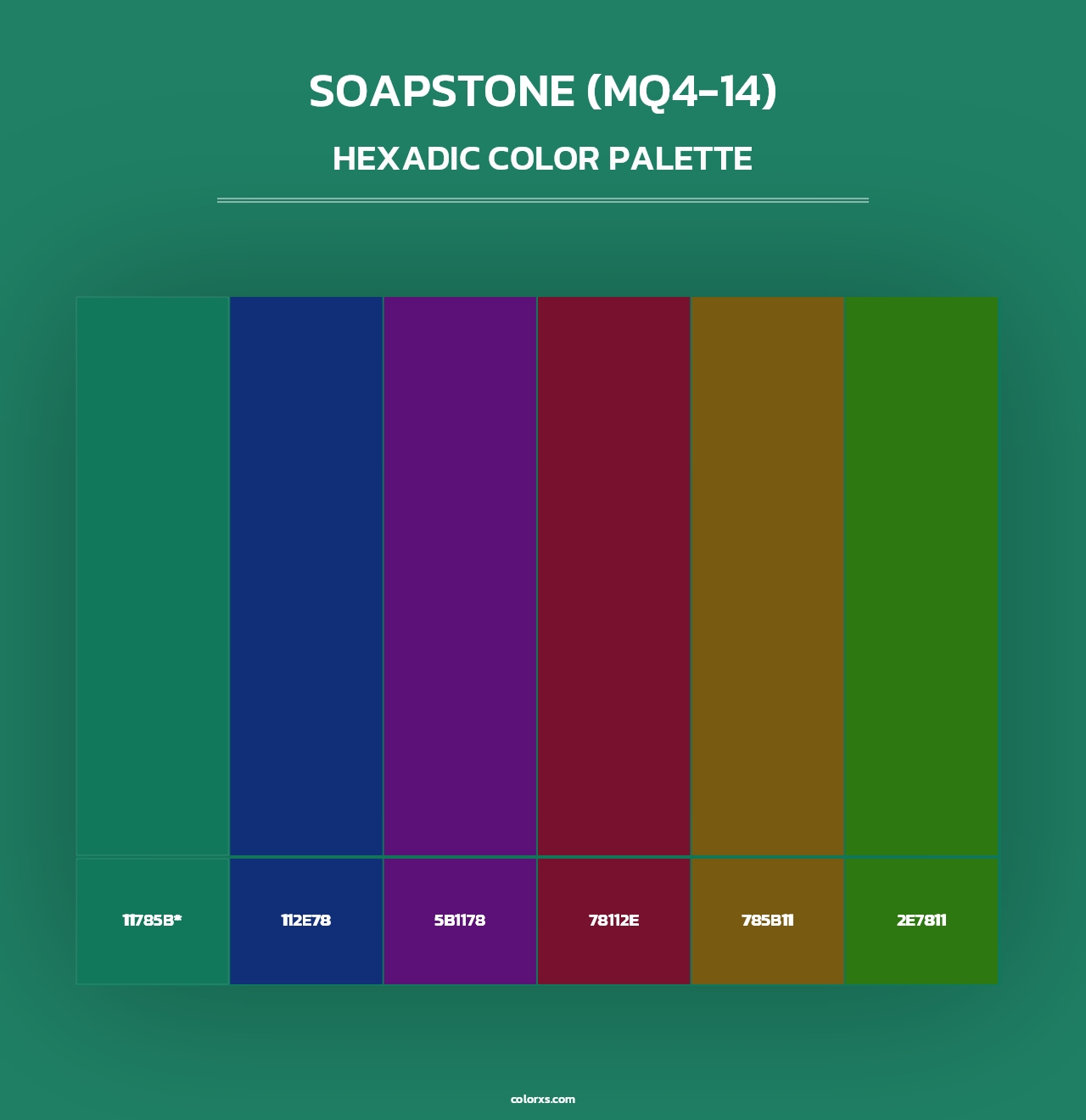 Soapstone (MQ4-14) - Hexadic Color Palette