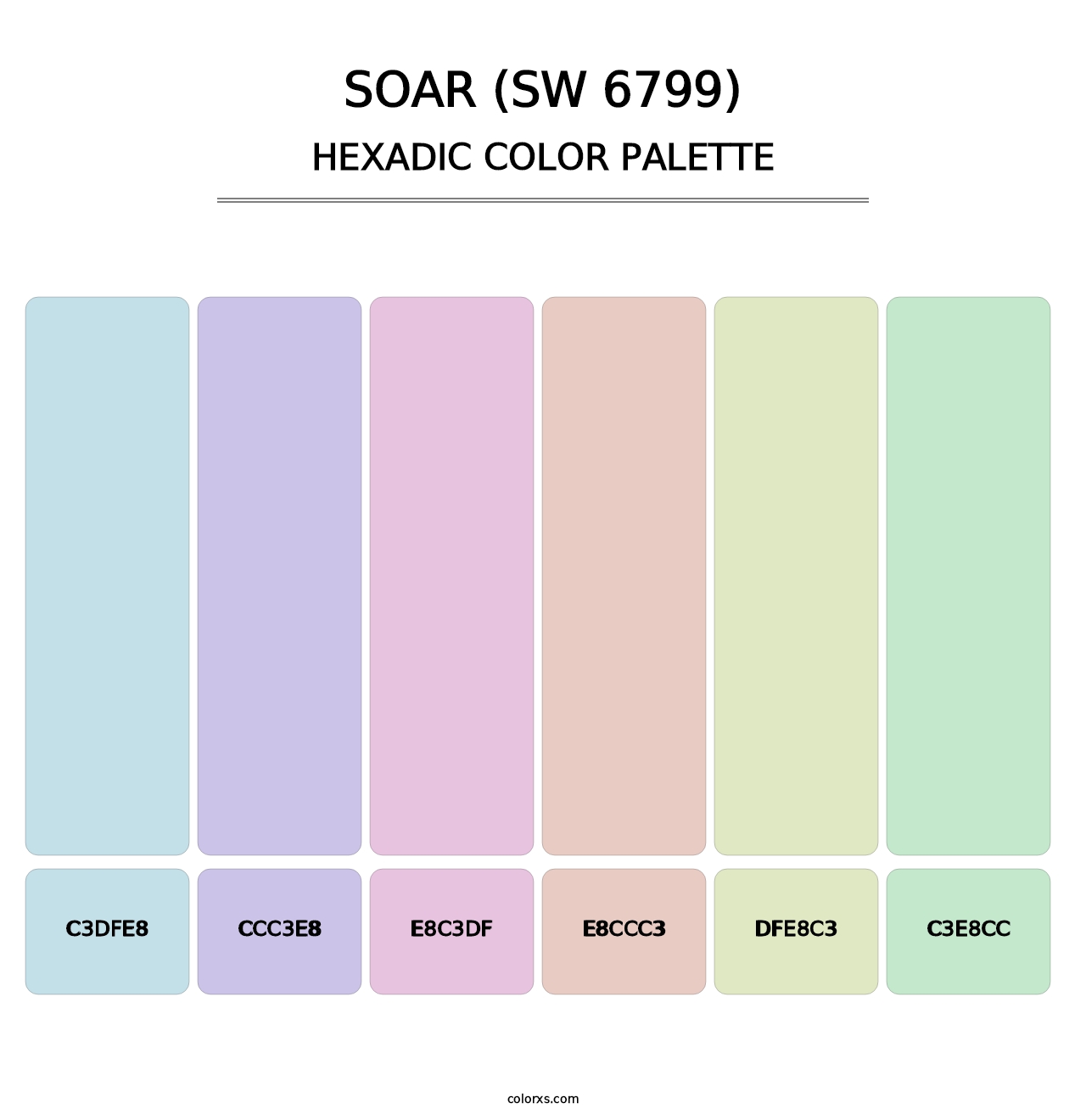 Soar (SW 6799) - Hexadic Color Palette