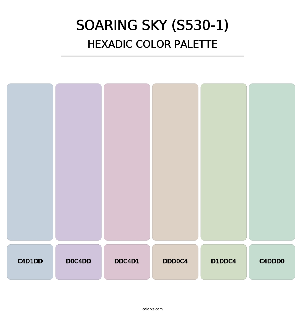 Soaring Sky (S530-1) - Hexadic Color Palette