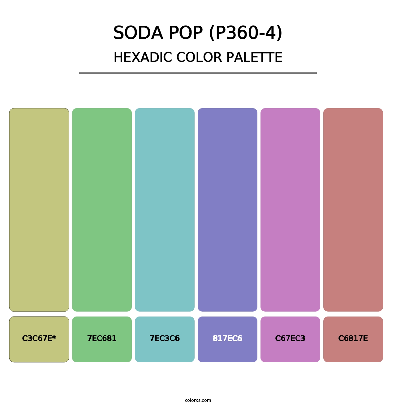 Soda Pop (P360-4) - Hexadic Color Palette