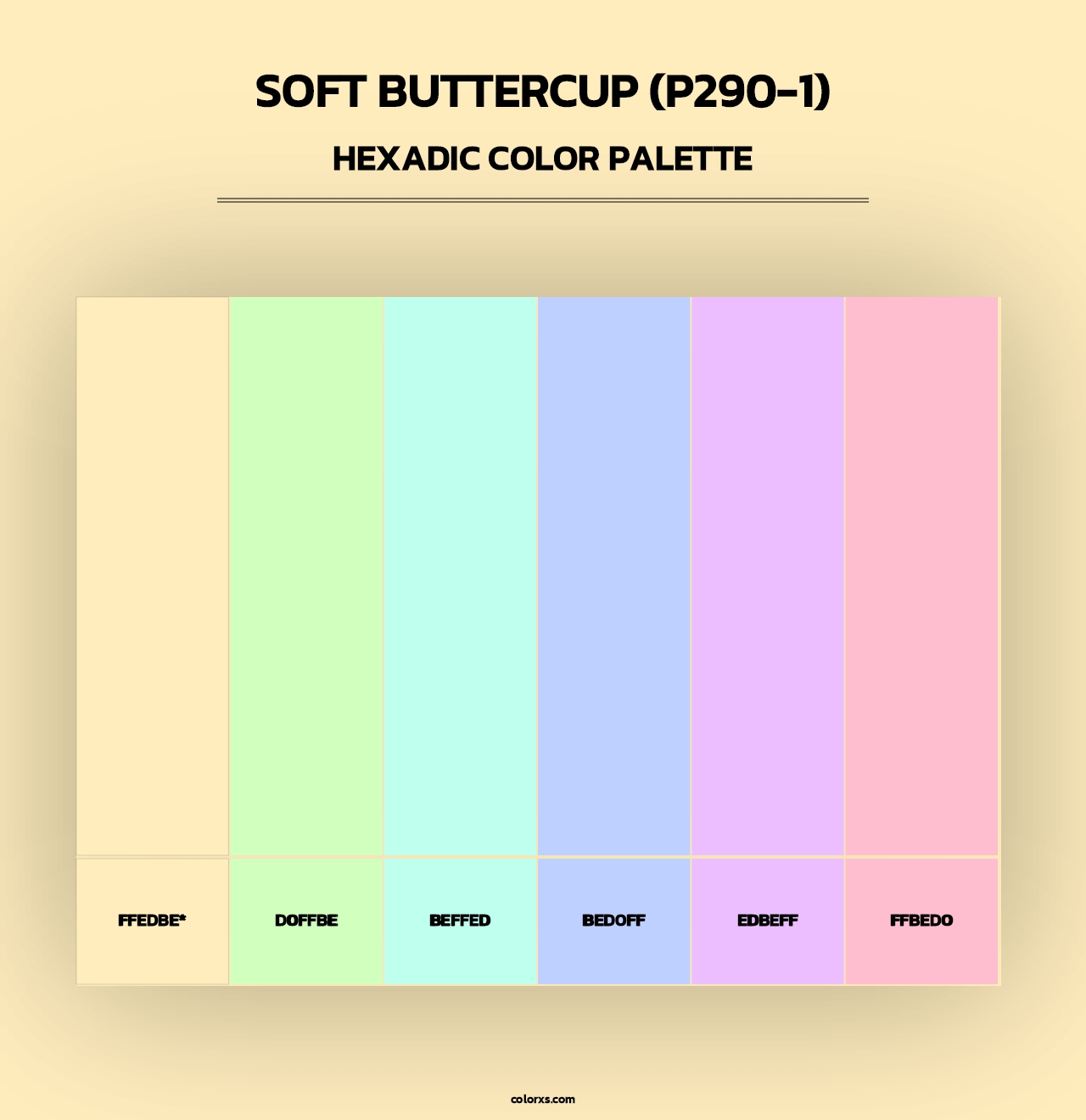 Soft Buttercup (P290-1) - Hexadic Color Palette