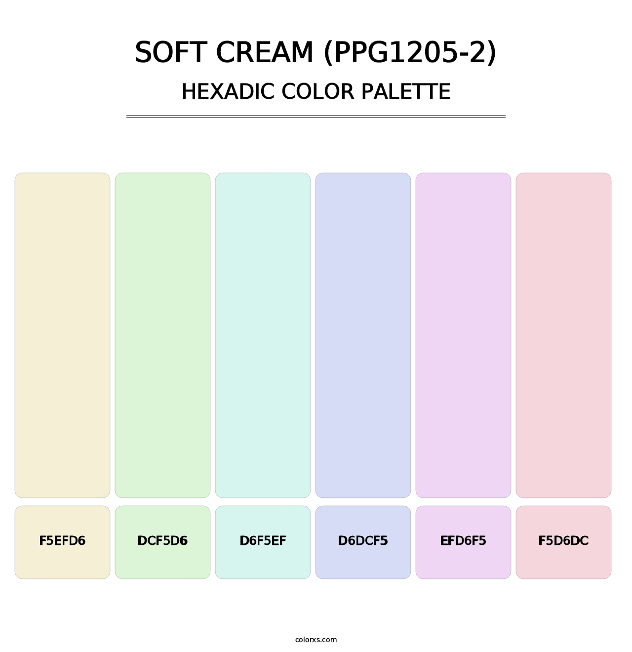 Soft Cream (PPG1205-2) - Hexadic Color Palette