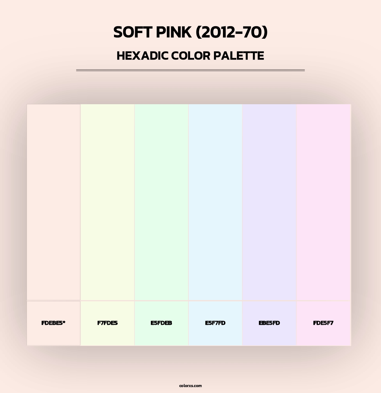 Soft Pink (2012-70) - Hexadic Color Palette