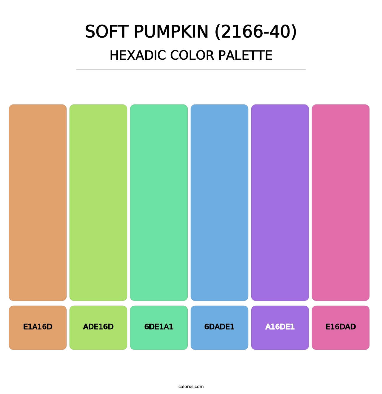 Soft Pumpkin (2166-40) - Hexadic Color Palette