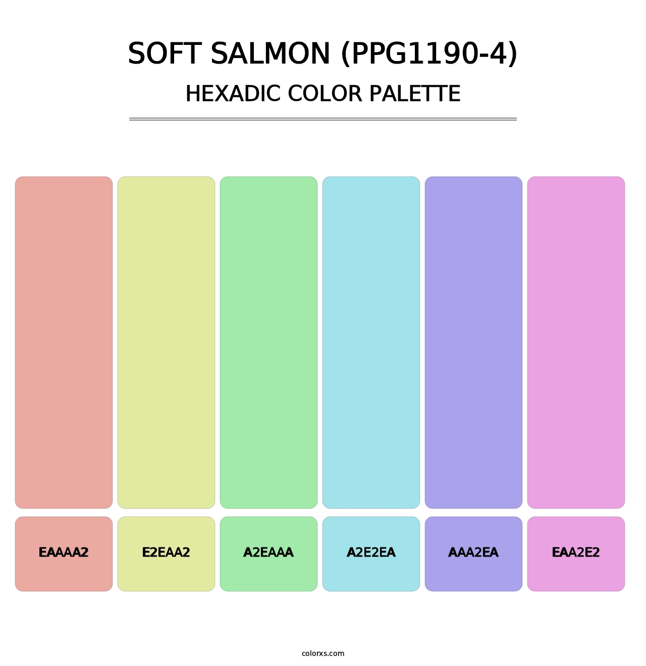 Soft Salmon (PPG1190-4) - Hexadic Color Palette