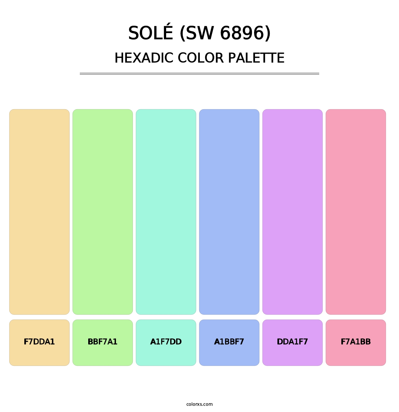 Solé (SW 6896) - Hexadic Color Palette