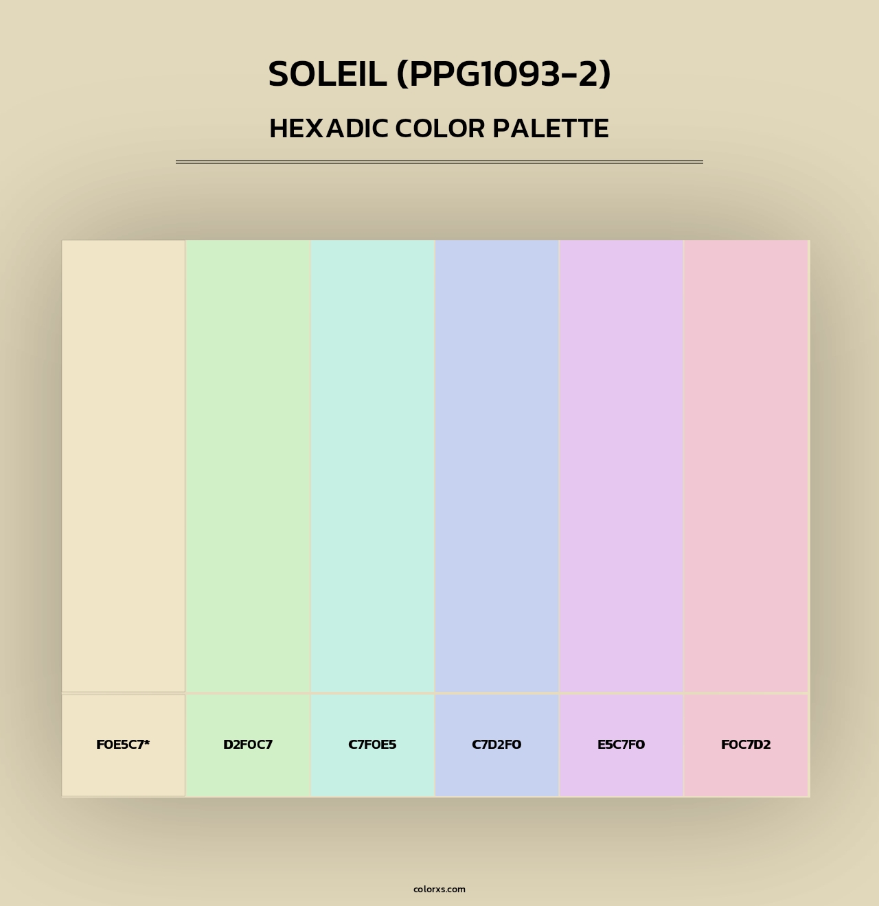 Soleil (PPG1093-2) - Hexadic Color Palette