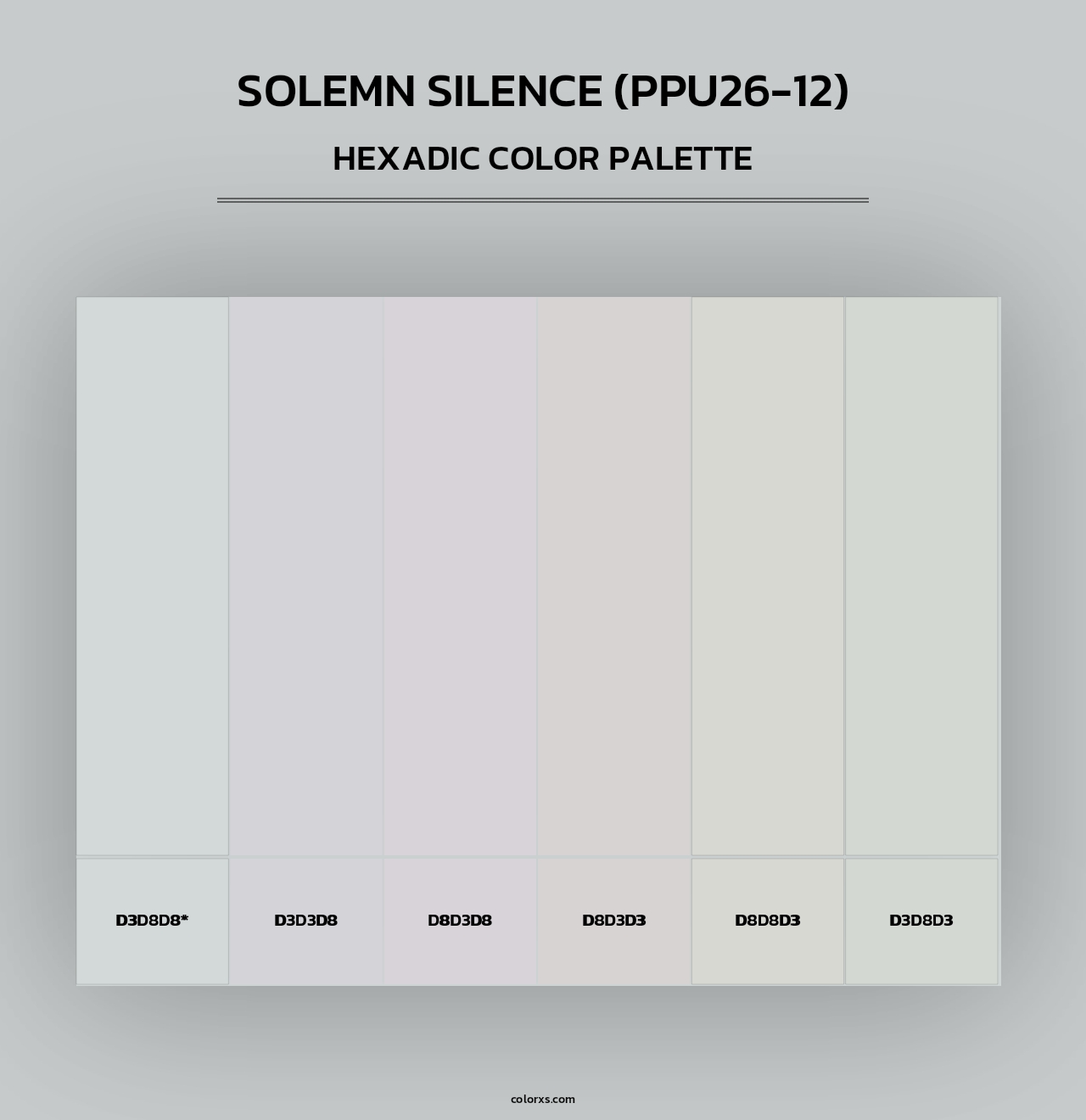 Solemn Silence (PPU26-12) - Hexadic Color Palette