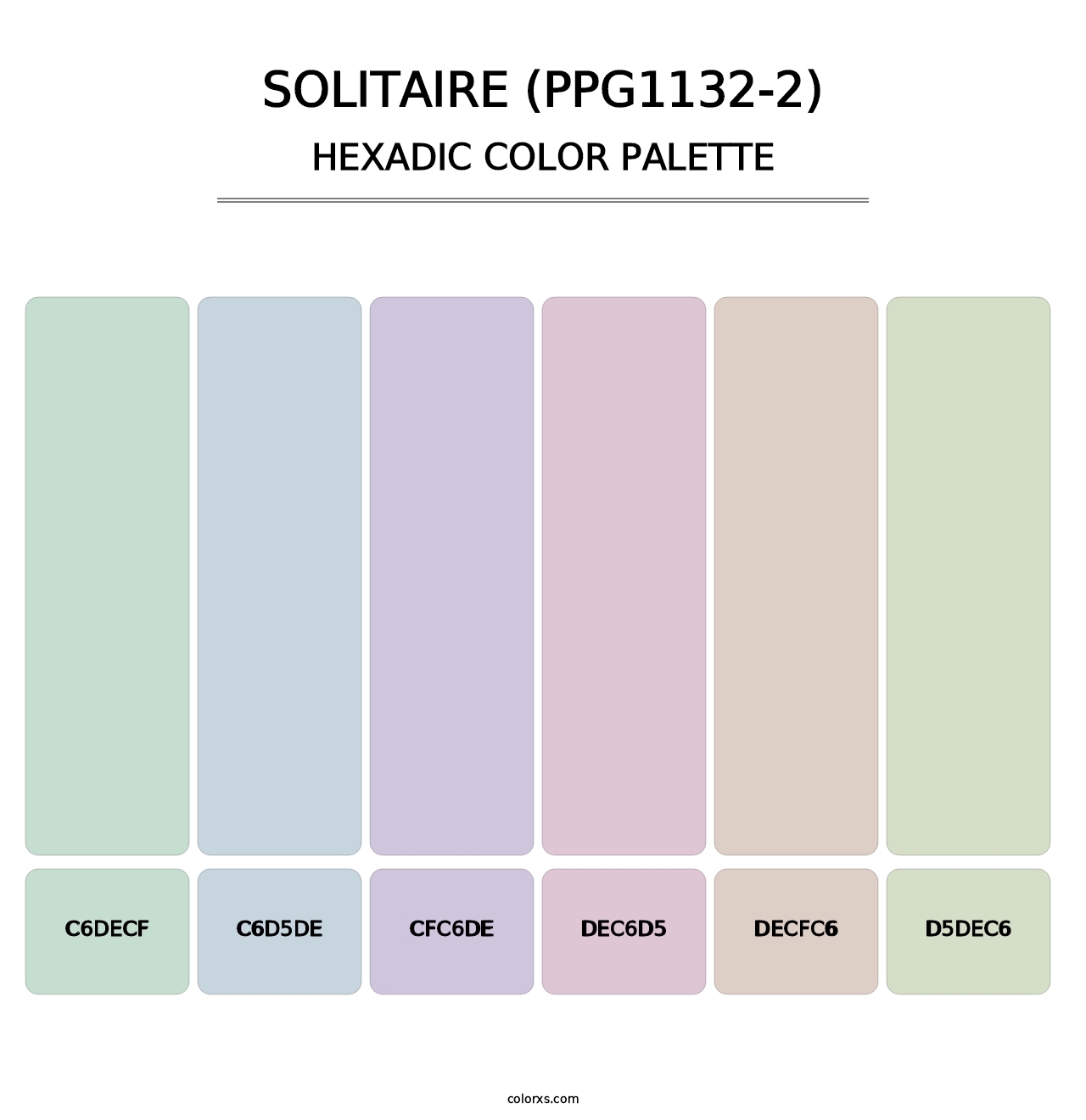 Solitaire (PPG1132-2) - Hexadic Color Palette