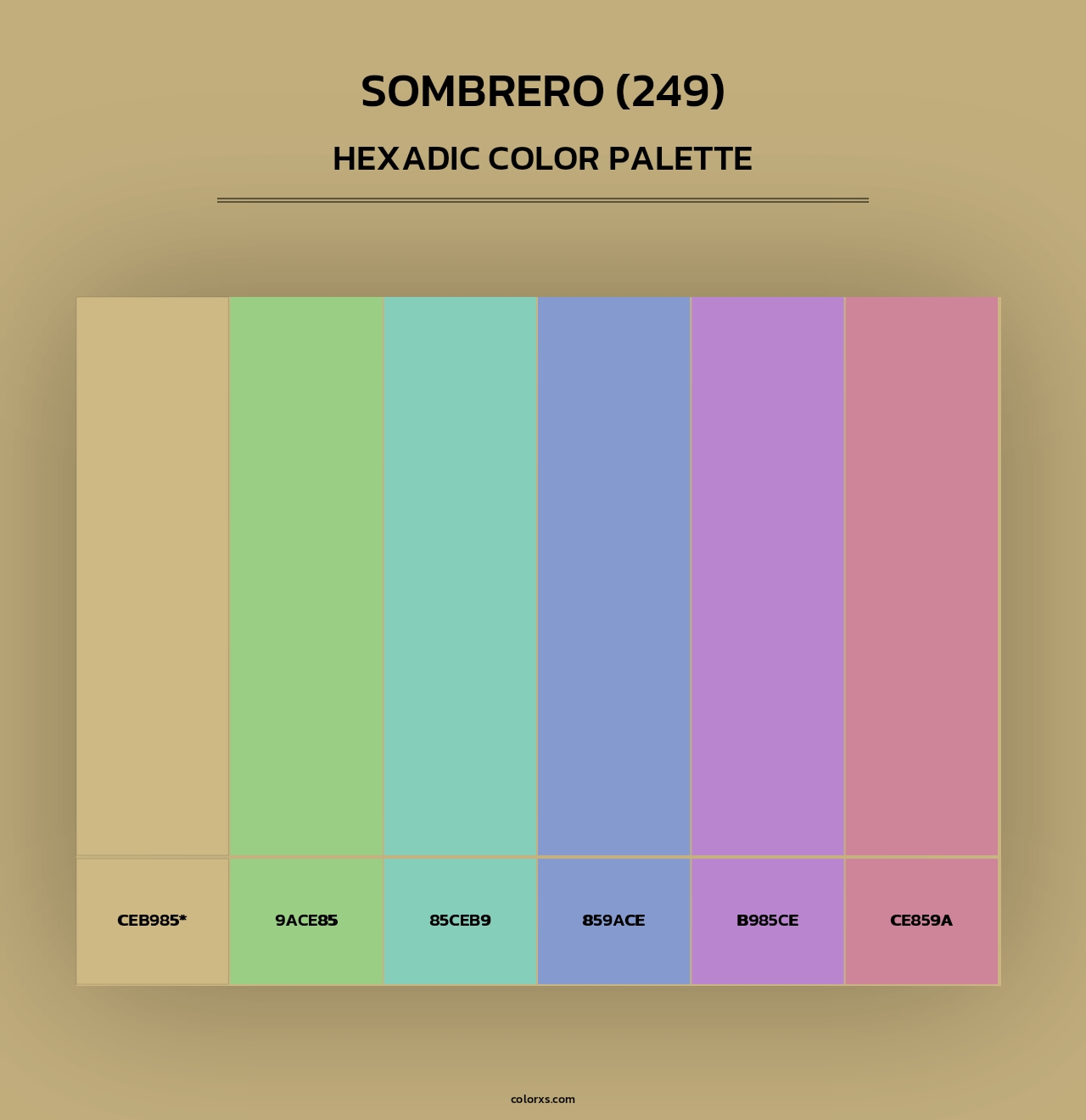 Sombrero (249) - Hexadic Color Palette