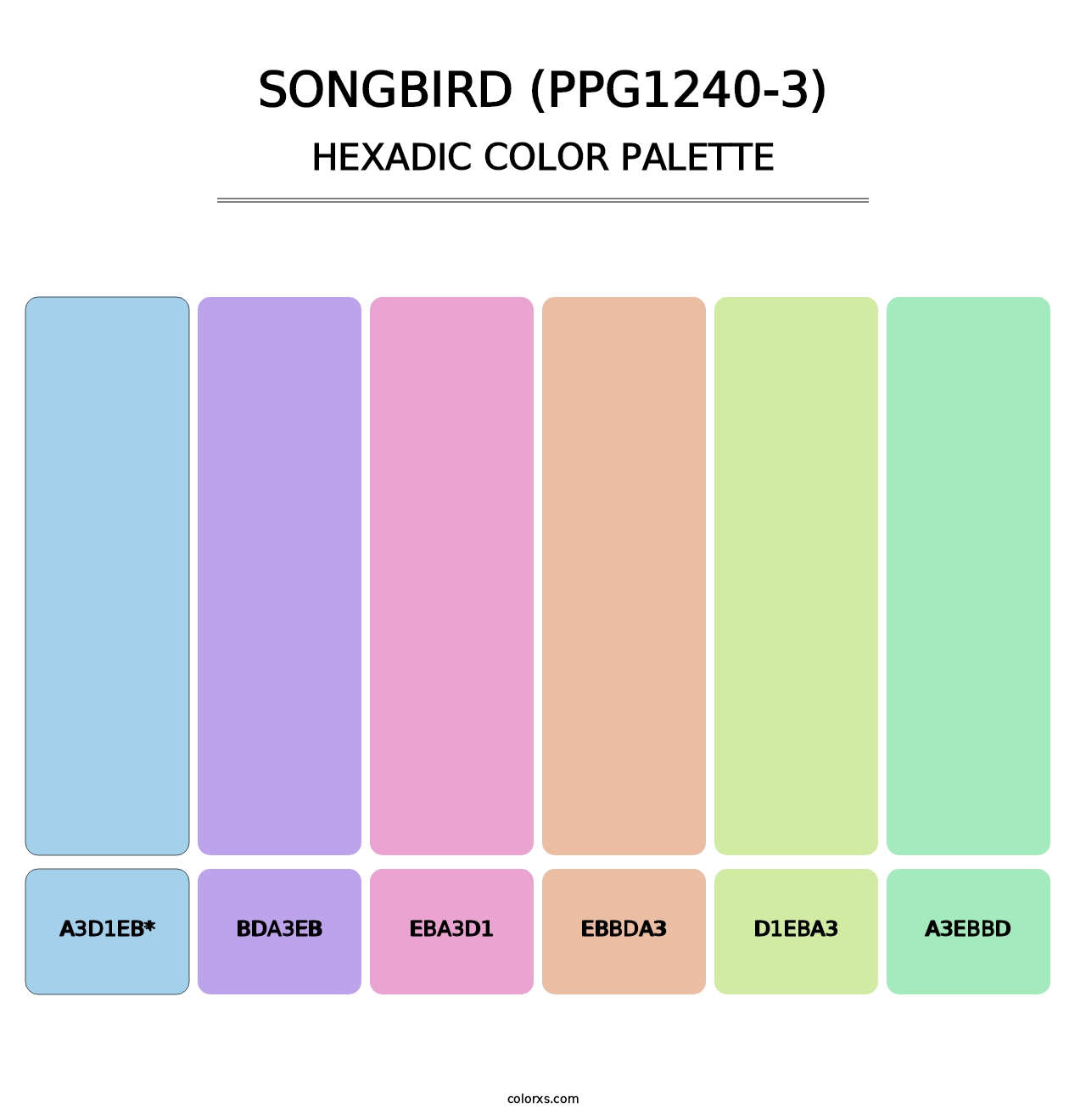 Songbird (PPG1240-3) - Hexadic Color Palette
