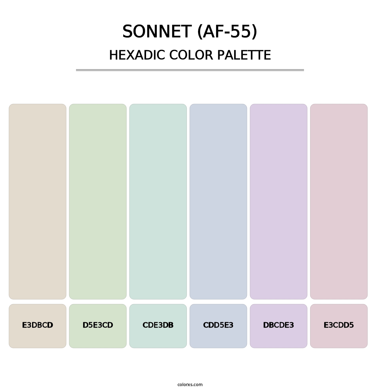 Sonnet (AF-55) - Hexadic Color Palette