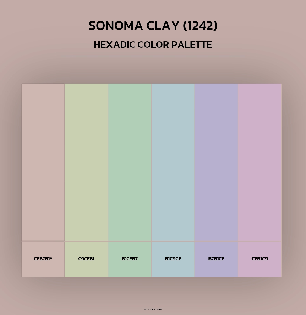 Sonoma Clay (1242) - Hexadic Color Palette