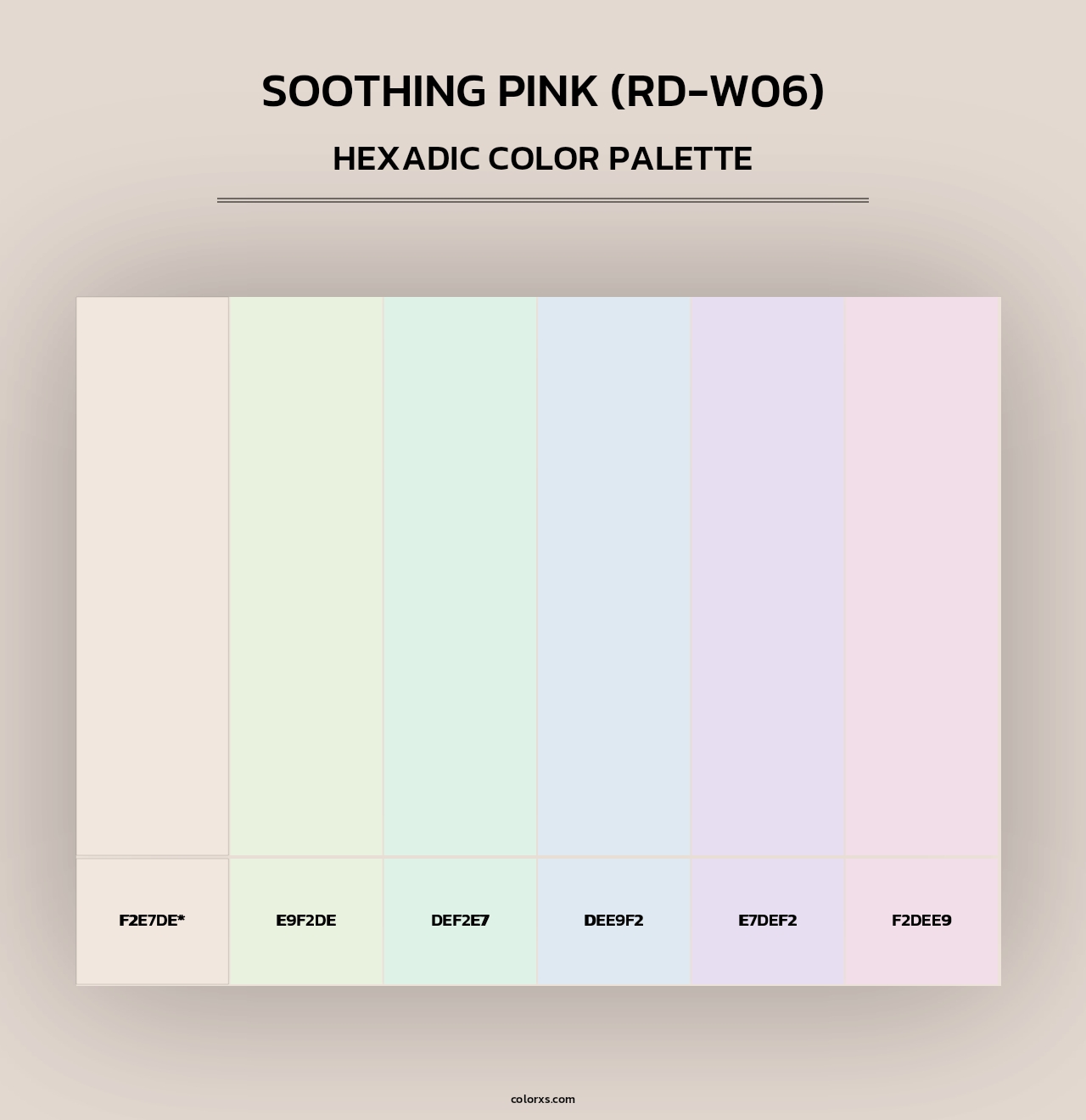 Soothing Pink (RD-W06) - Hexadic Color Palette