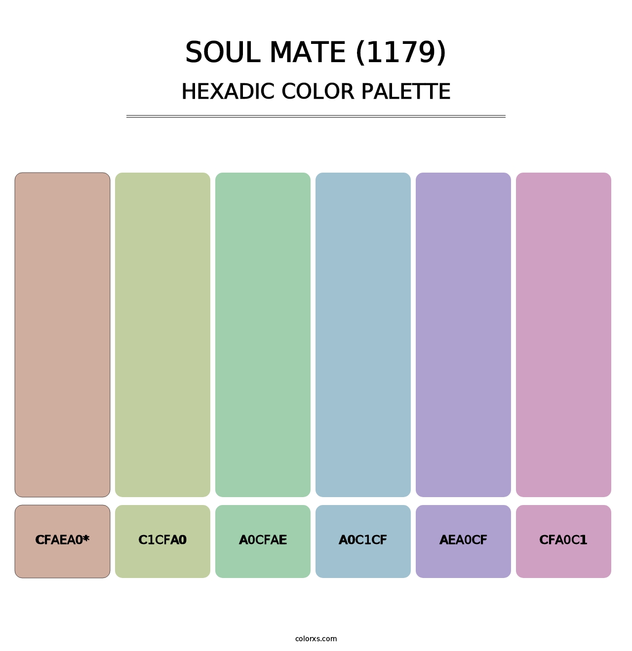 Soul Mate (1179) - Hexadic Color Palette