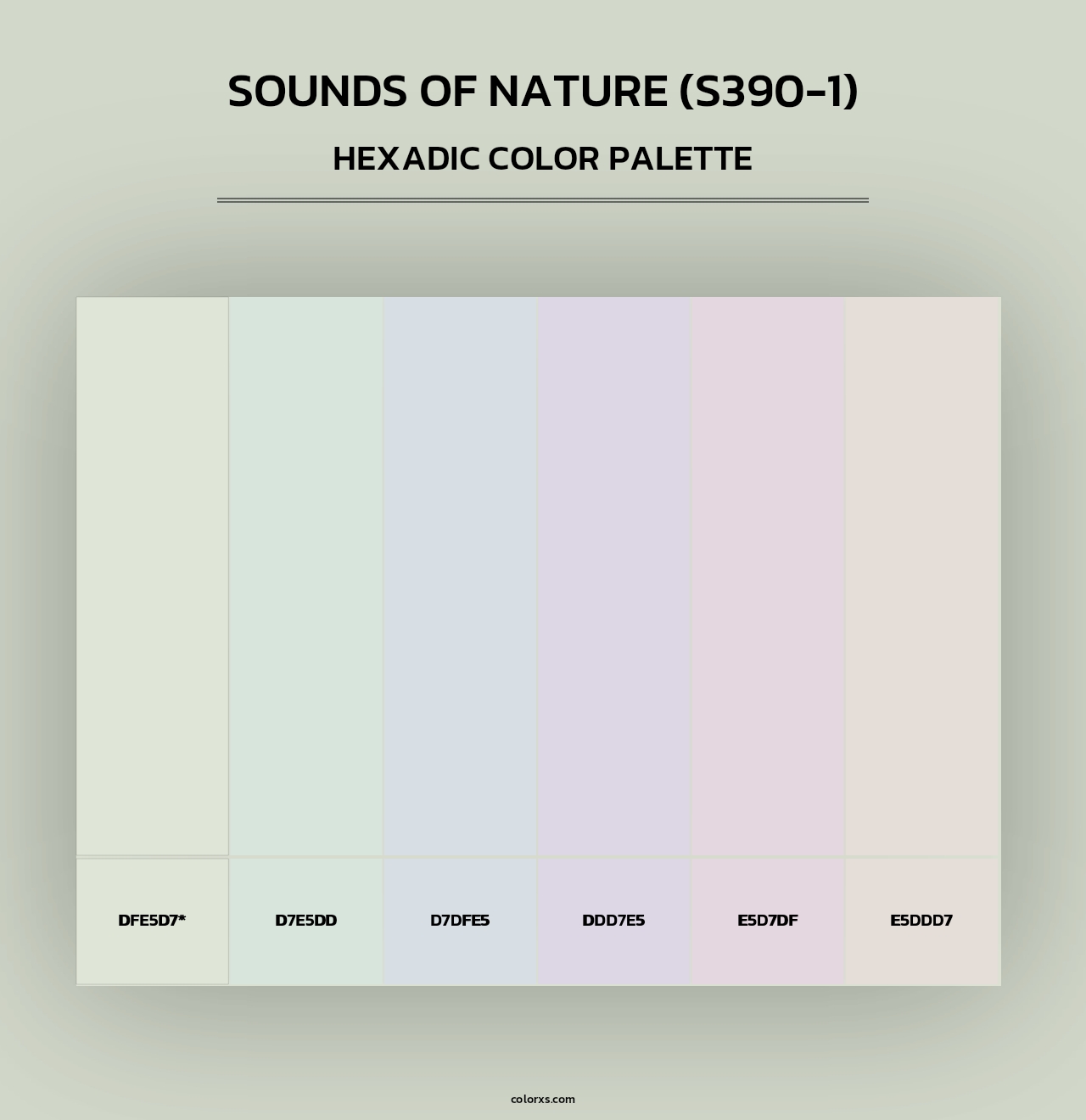 Sounds Of Nature (S390-1) - Hexadic Color Palette