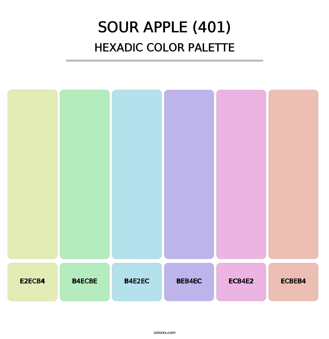 Sour Apple (401) - Hexadic Color Palette