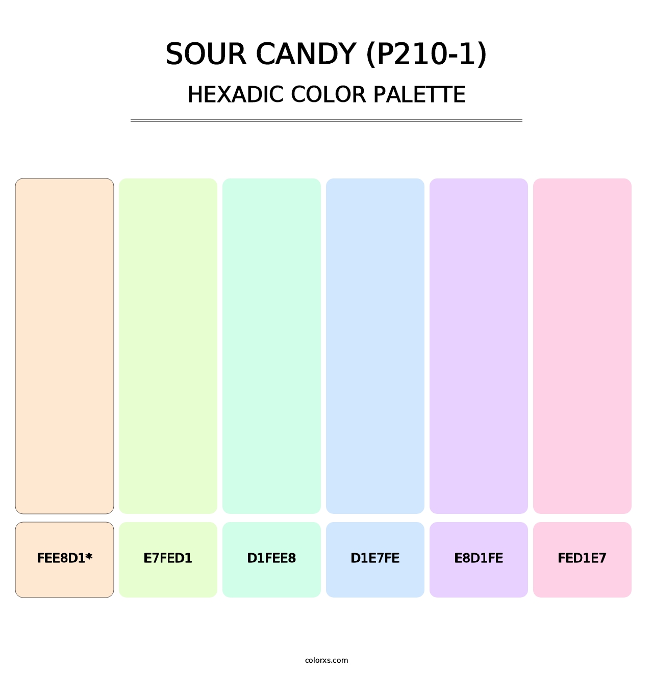 Sour Candy (P210-1) - Hexadic Color Palette