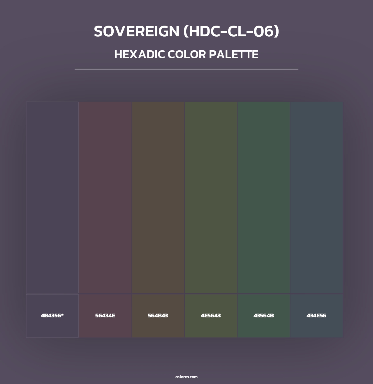 Sovereign (HDC-CL-06) - Hexadic Color Palette