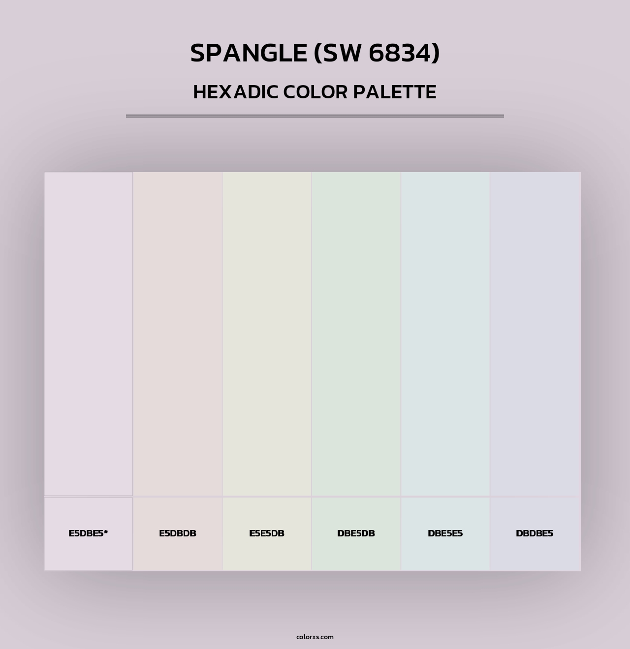Spangle (SW 6834) - Hexadic Color Palette