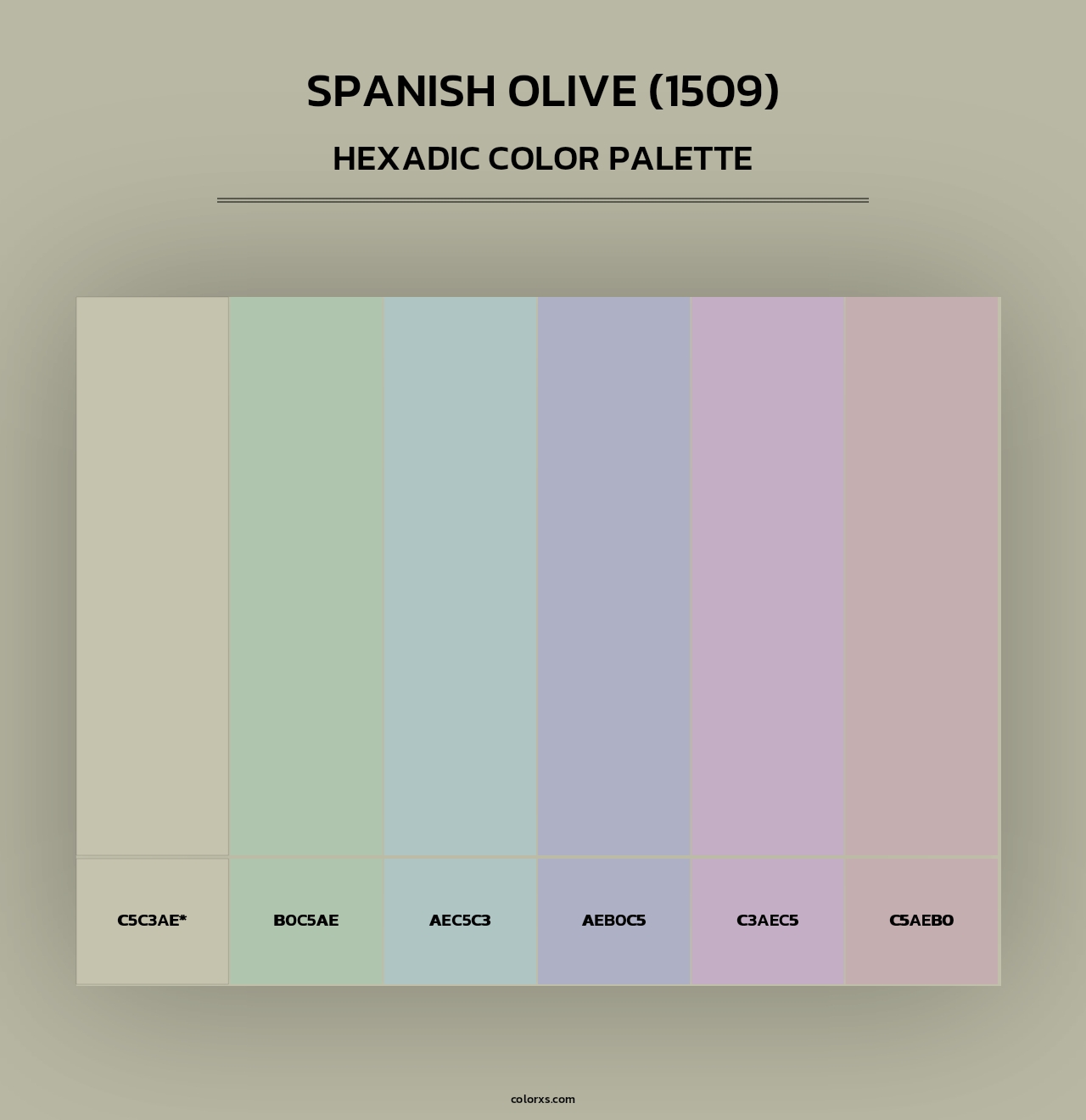 Spanish Olive (1509) - Hexadic Color Palette