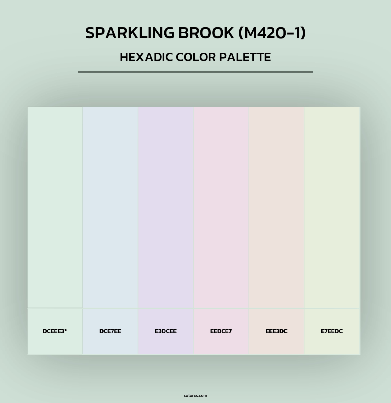 Sparkling Brook (M420-1) - Hexadic Color Palette