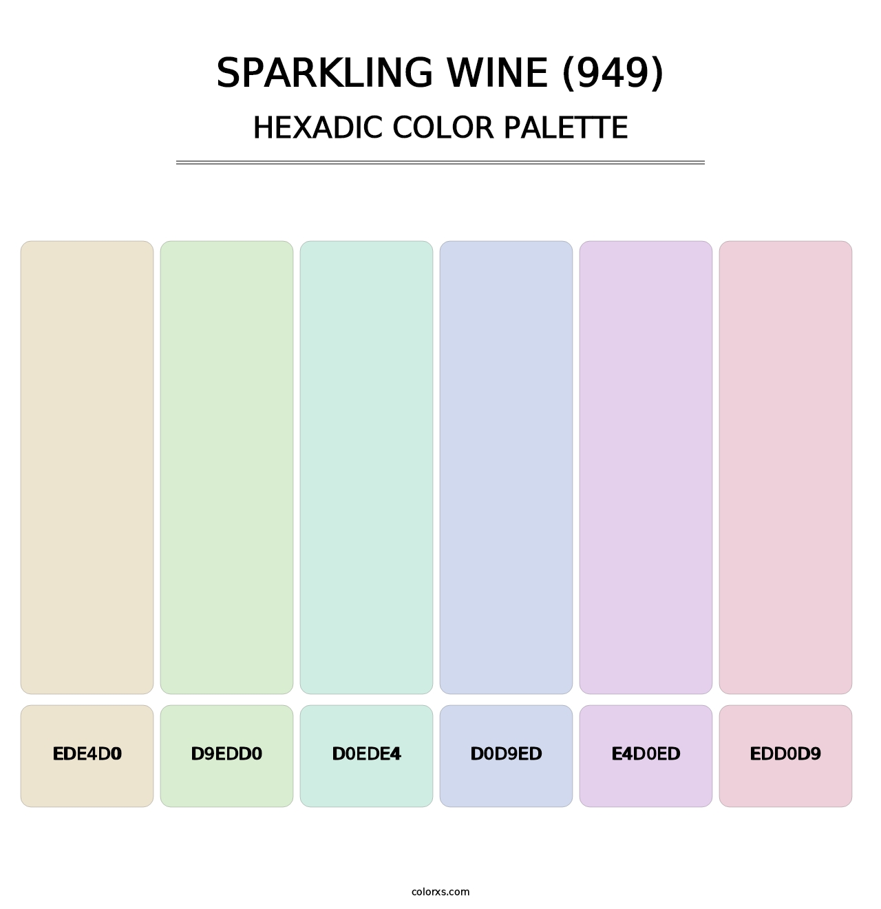 Sparkling Wine (949) - Hexadic Color Palette