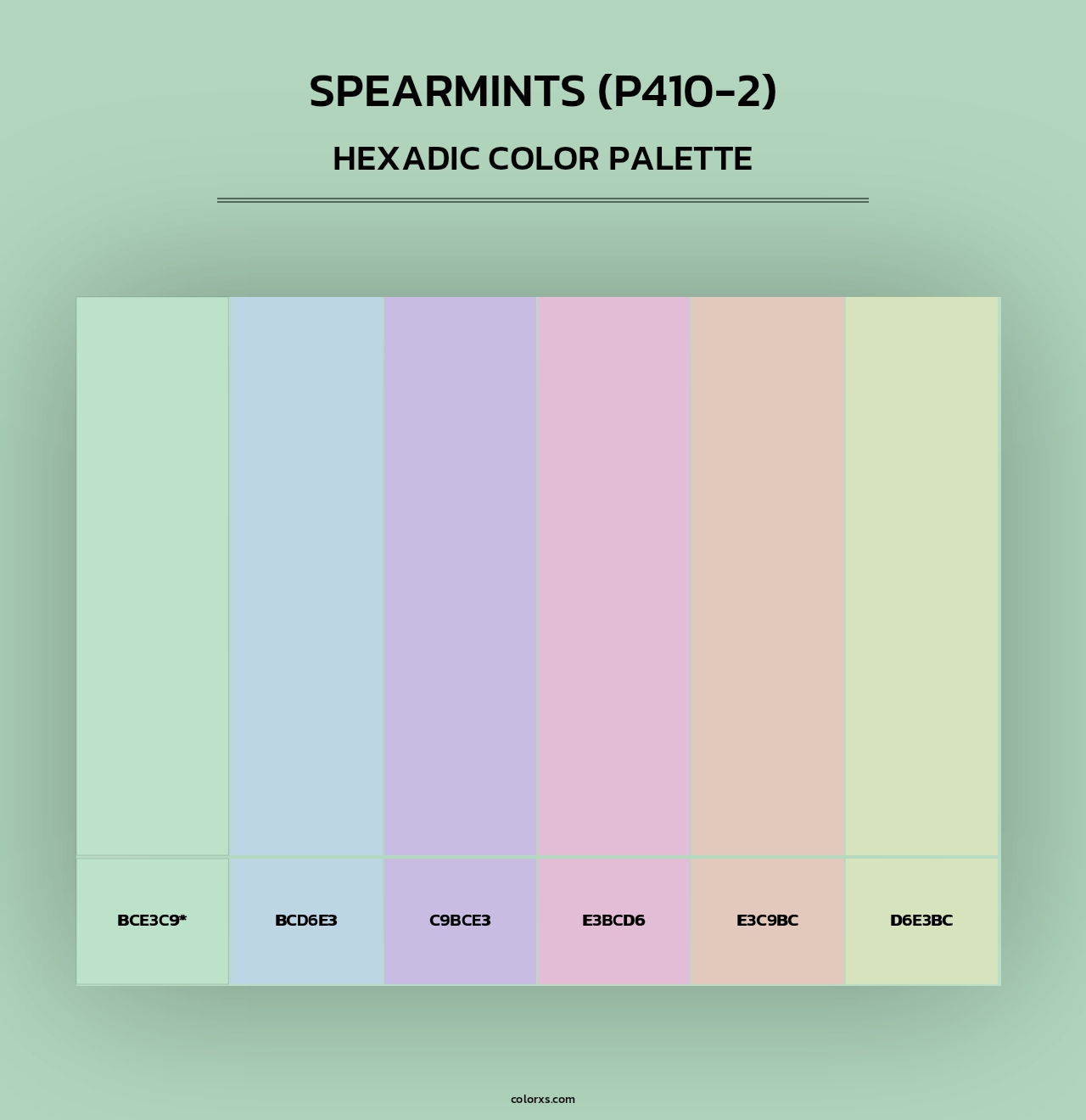 Spearmints (P410-2) - Hexadic Color Palette