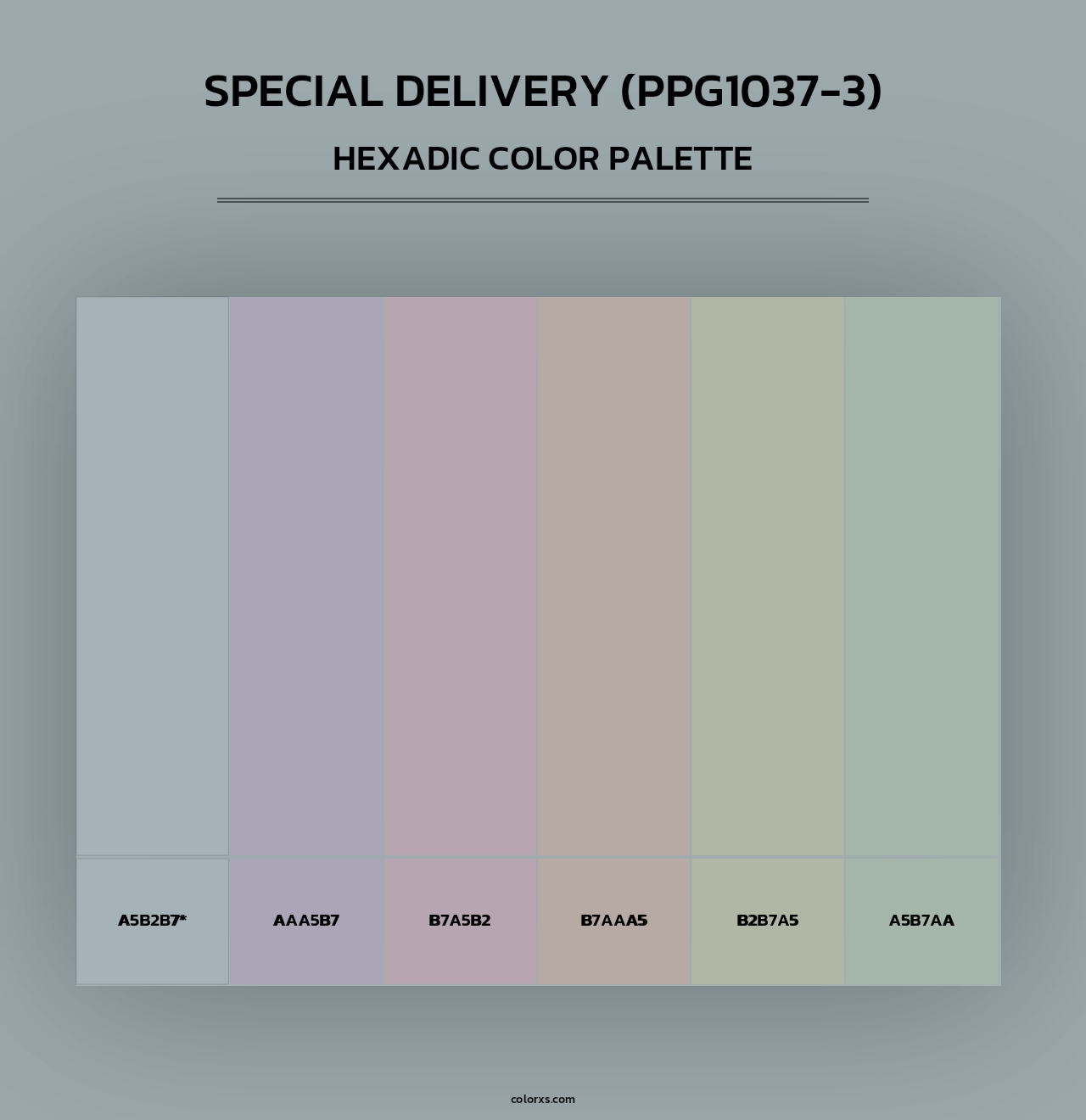 Special Delivery (PPG1037-3) - Hexadic Color Palette