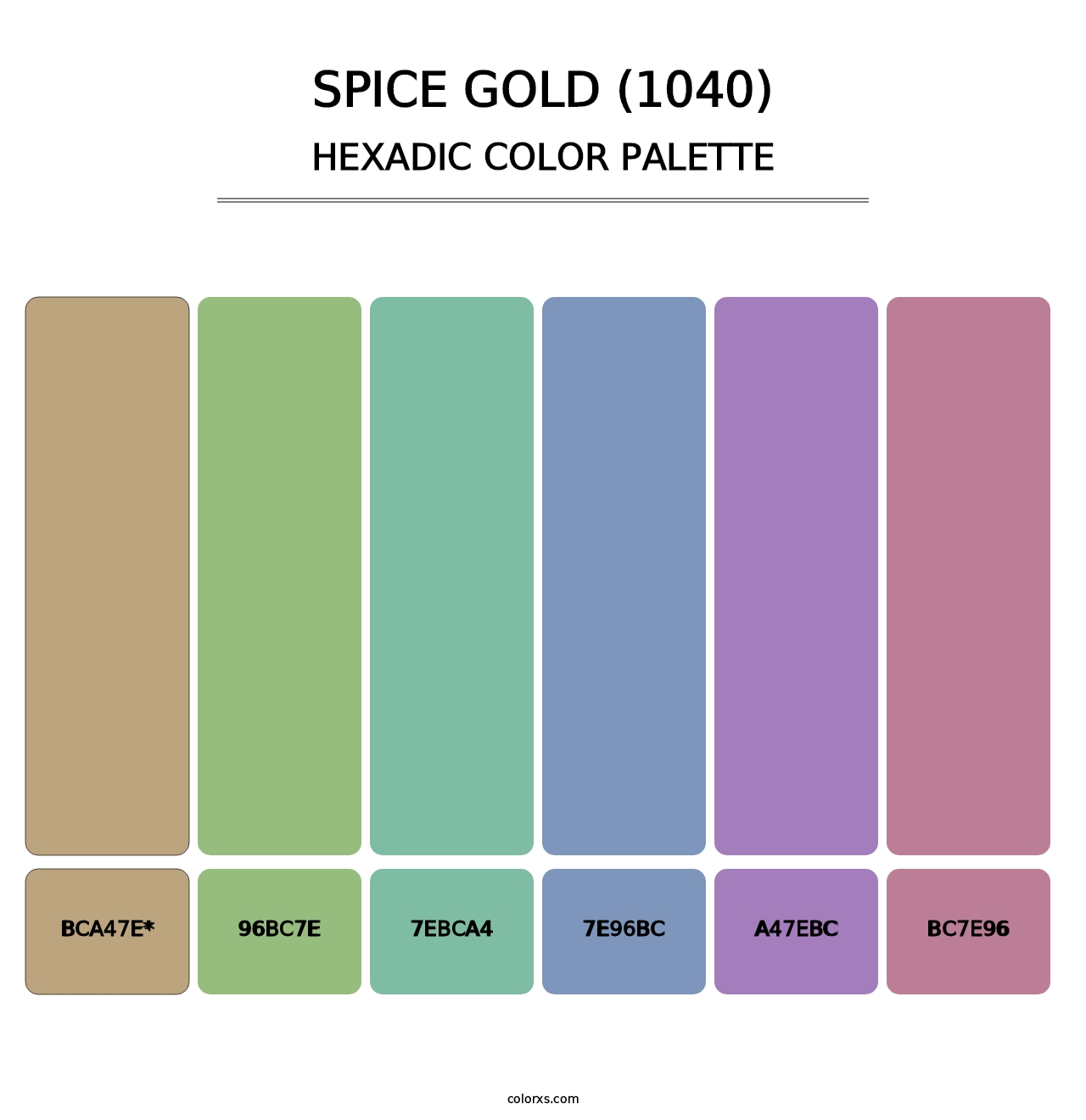 Spice Gold (1040) - Hexadic Color Palette