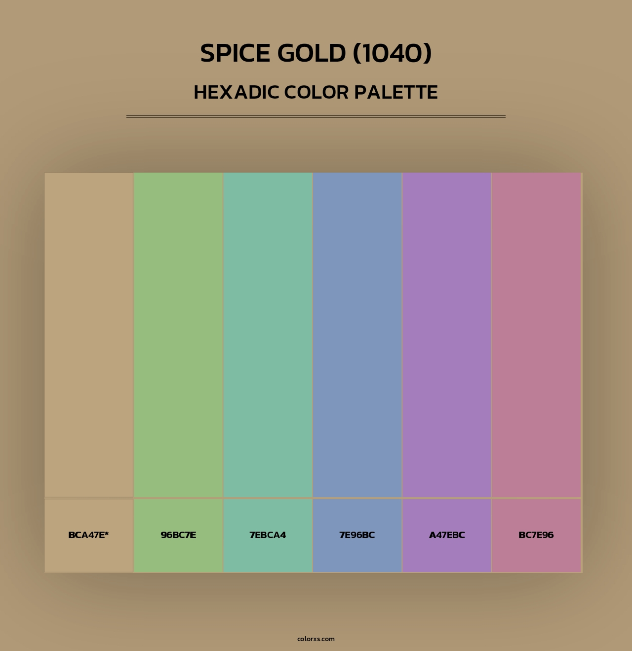 Spice Gold (1040) - Hexadic Color Palette