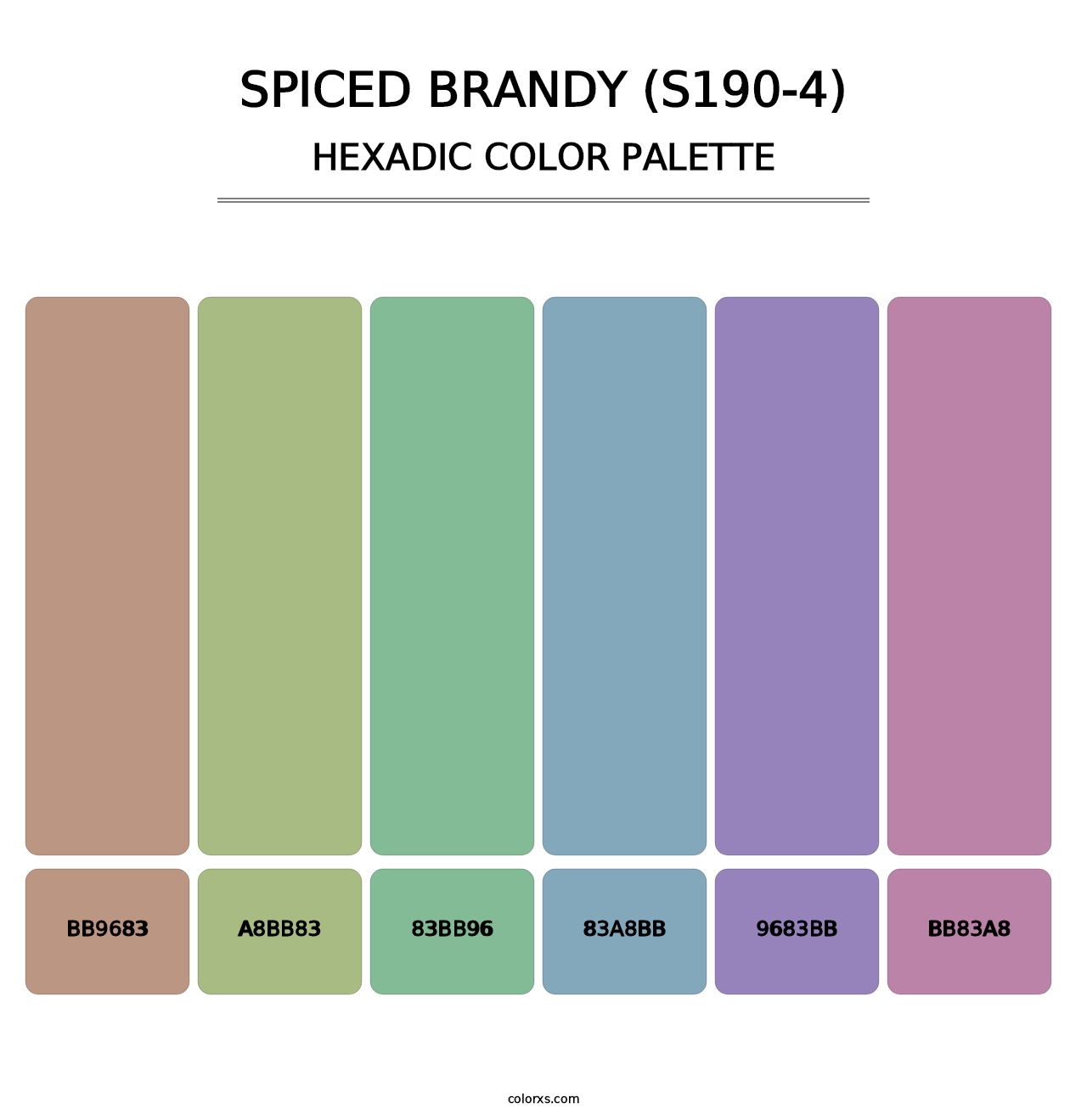 Spiced Brandy (S190-4) - Hexadic Color Palette