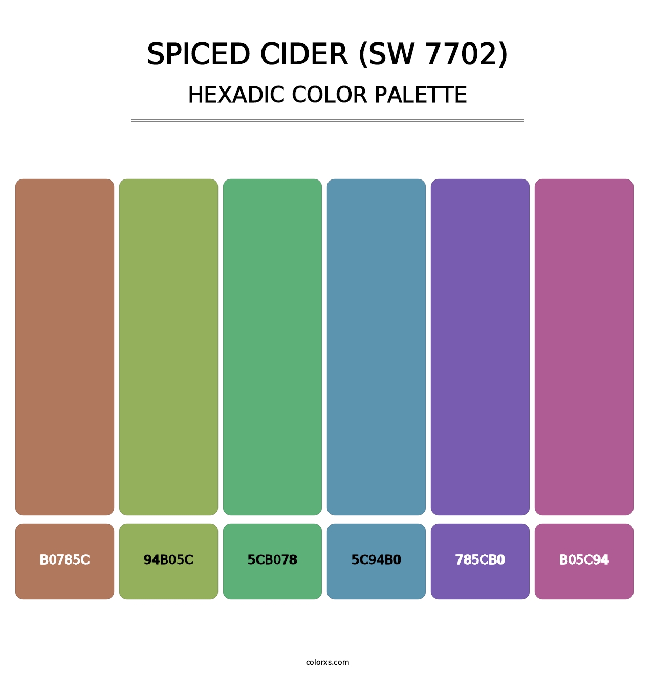 Spiced Cider (SW 7702) - Hexadic Color Palette