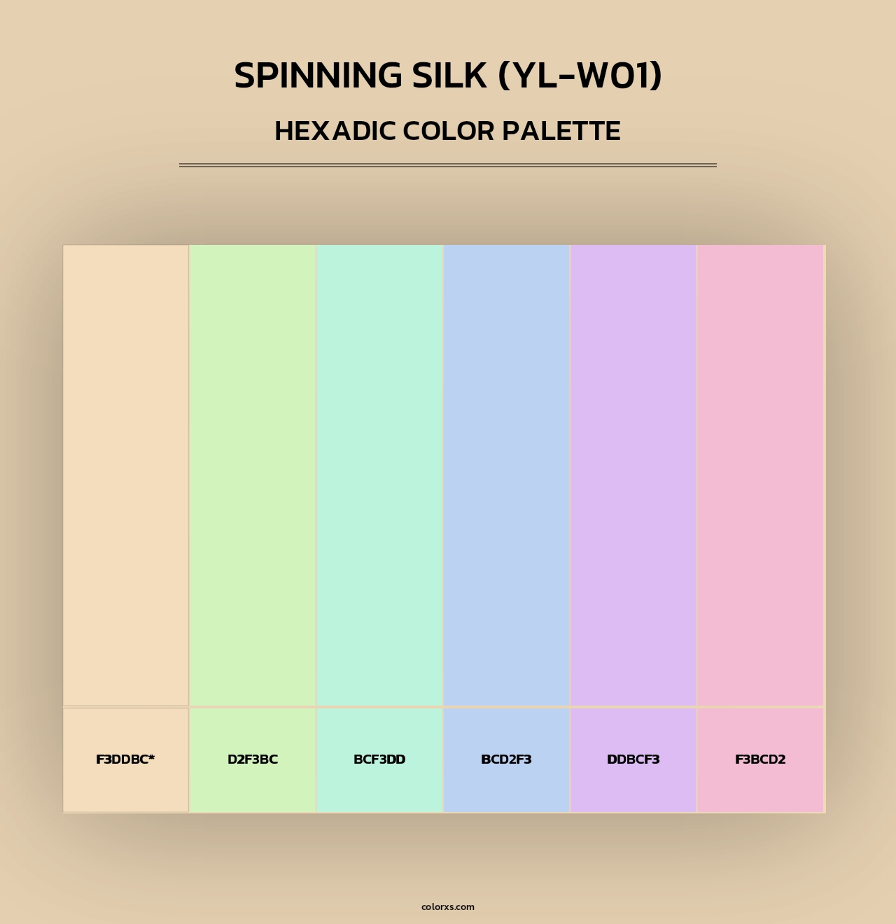 Spinning Silk (YL-W01) - Hexadic Color Palette