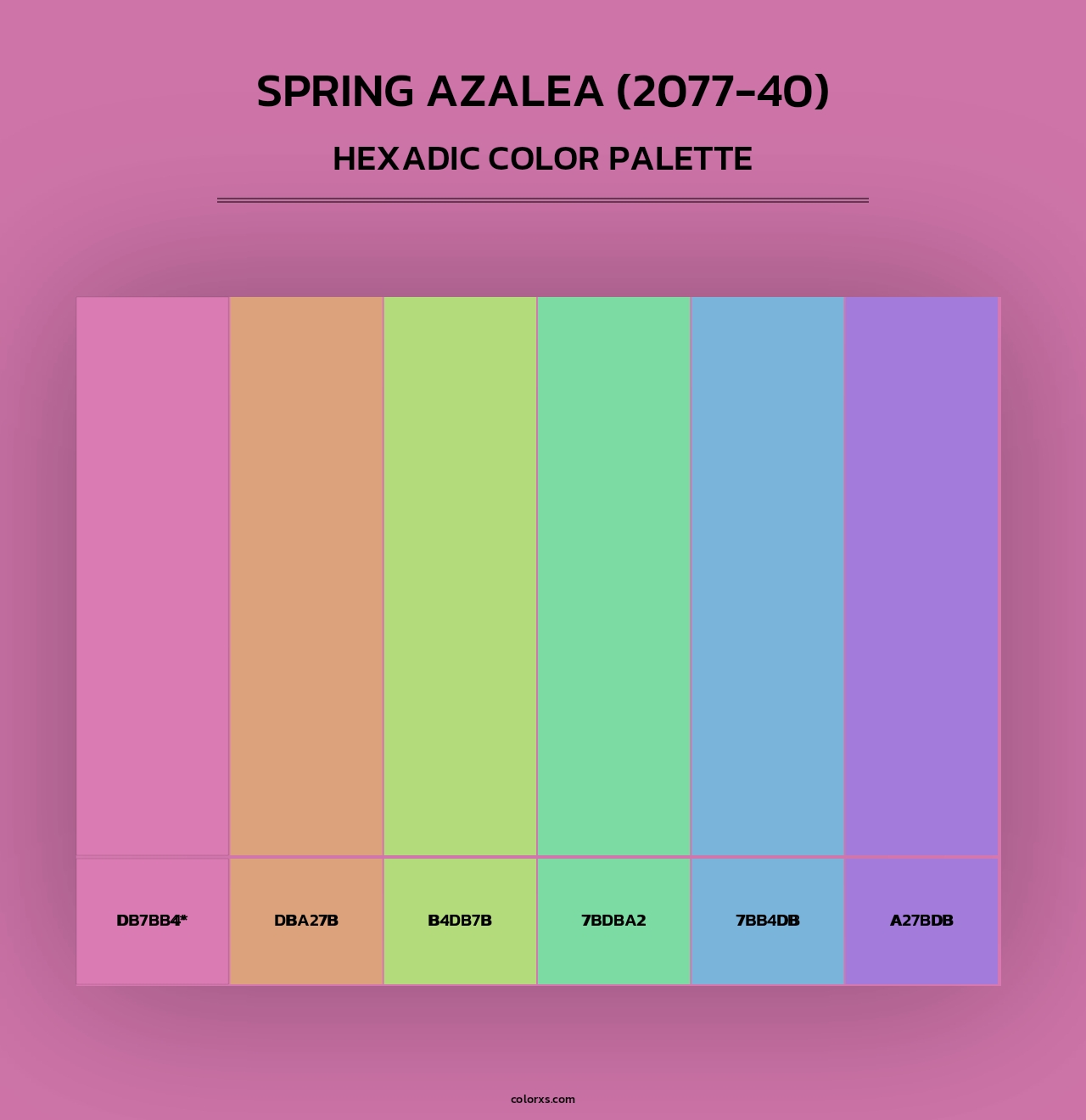 Spring Azalea (2077-40) - Hexadic Color Palette