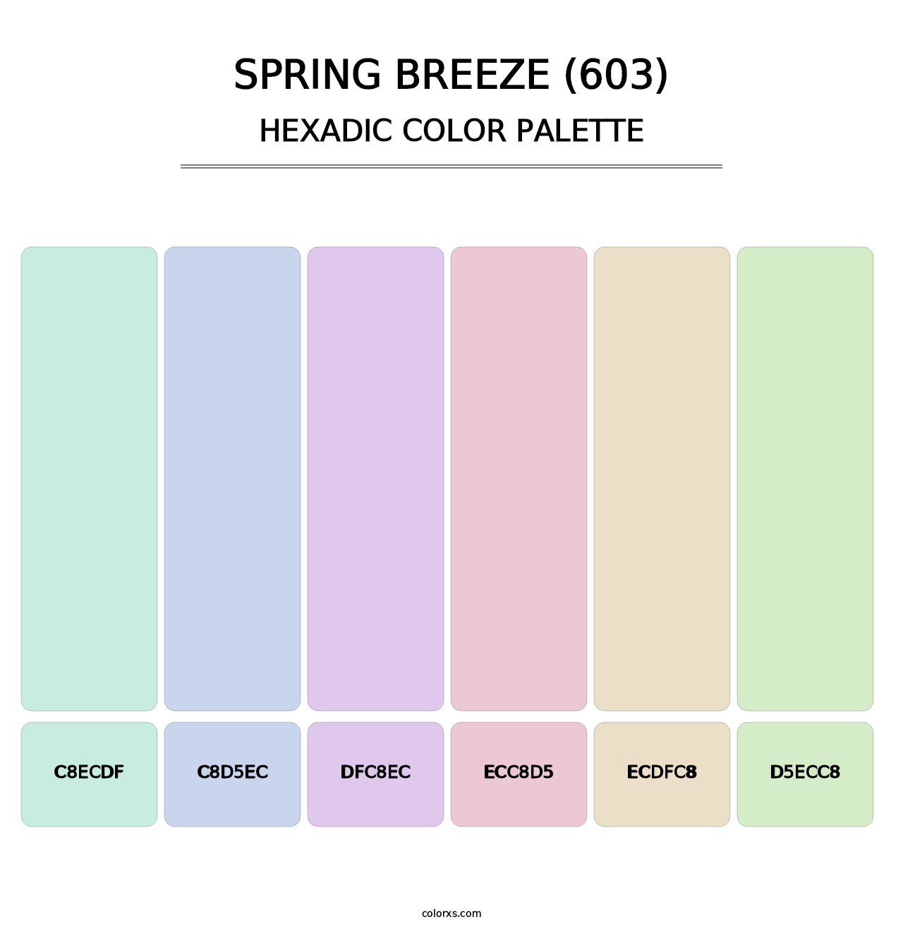 Spring Breeze (603) - Hexadic Color Palette