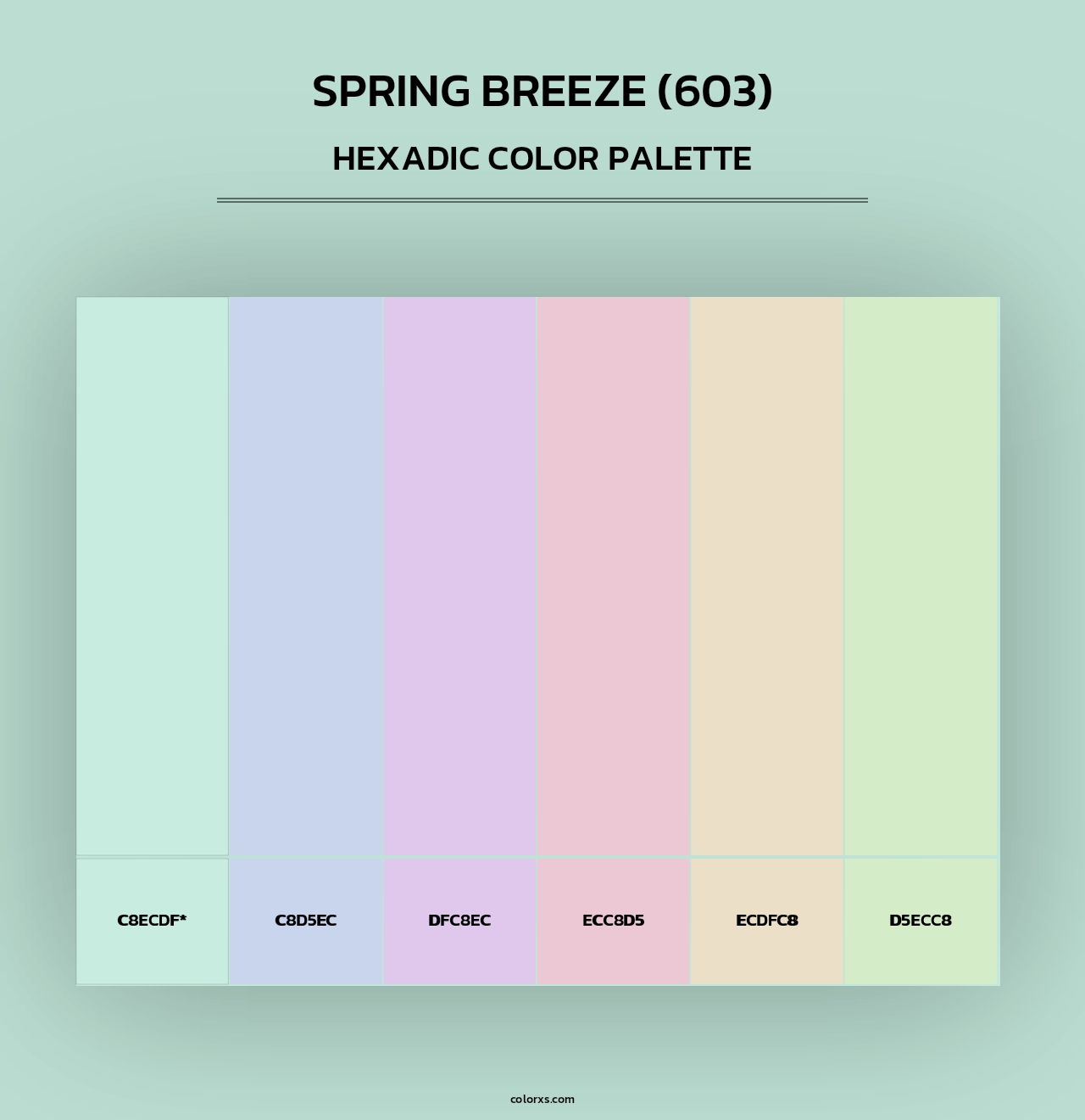 Spring Breeze (603) - Hexadic Color Palette