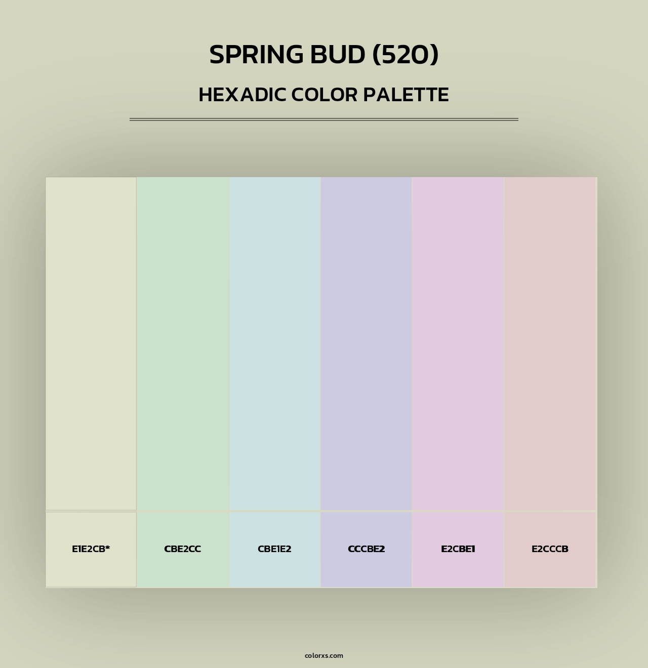 Spring Bud (520) - Hexadic Color Palette