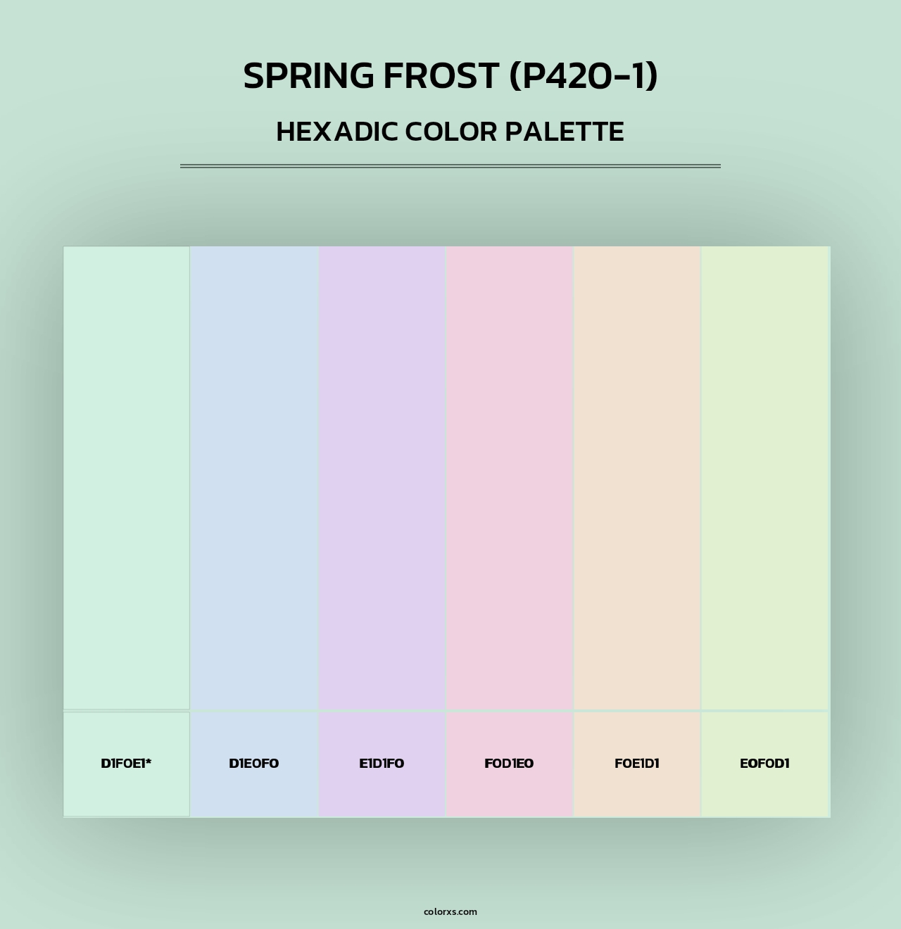 Spring Frost (P420-1) - Hexadic Color Palette