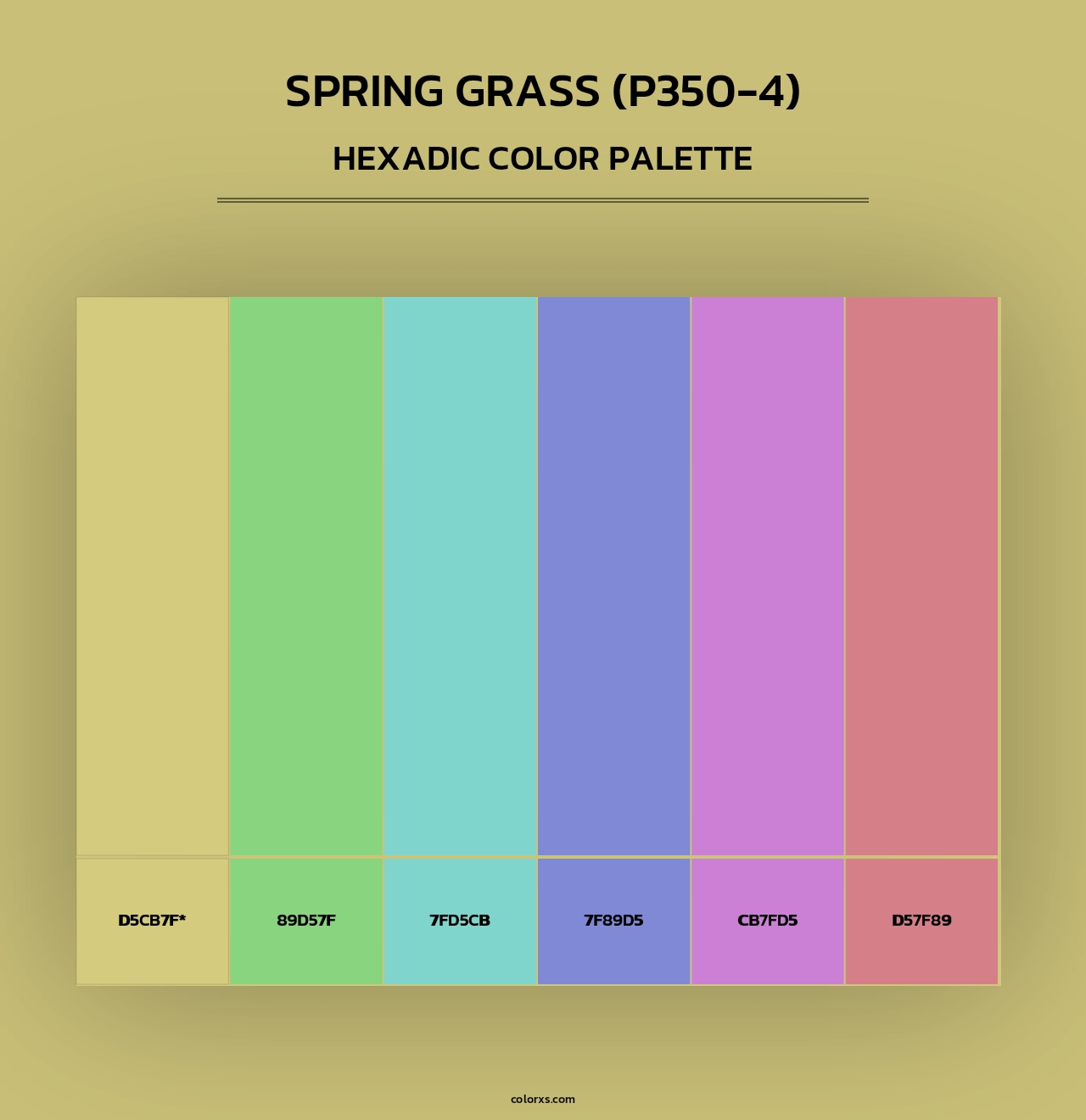 Spring Grass (P350-4) - Hexadic Color Palette