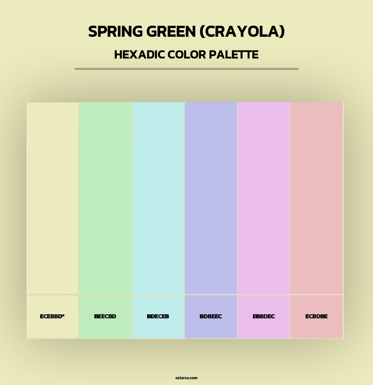Spring Green (Crayola) - Hexadic Color Palette