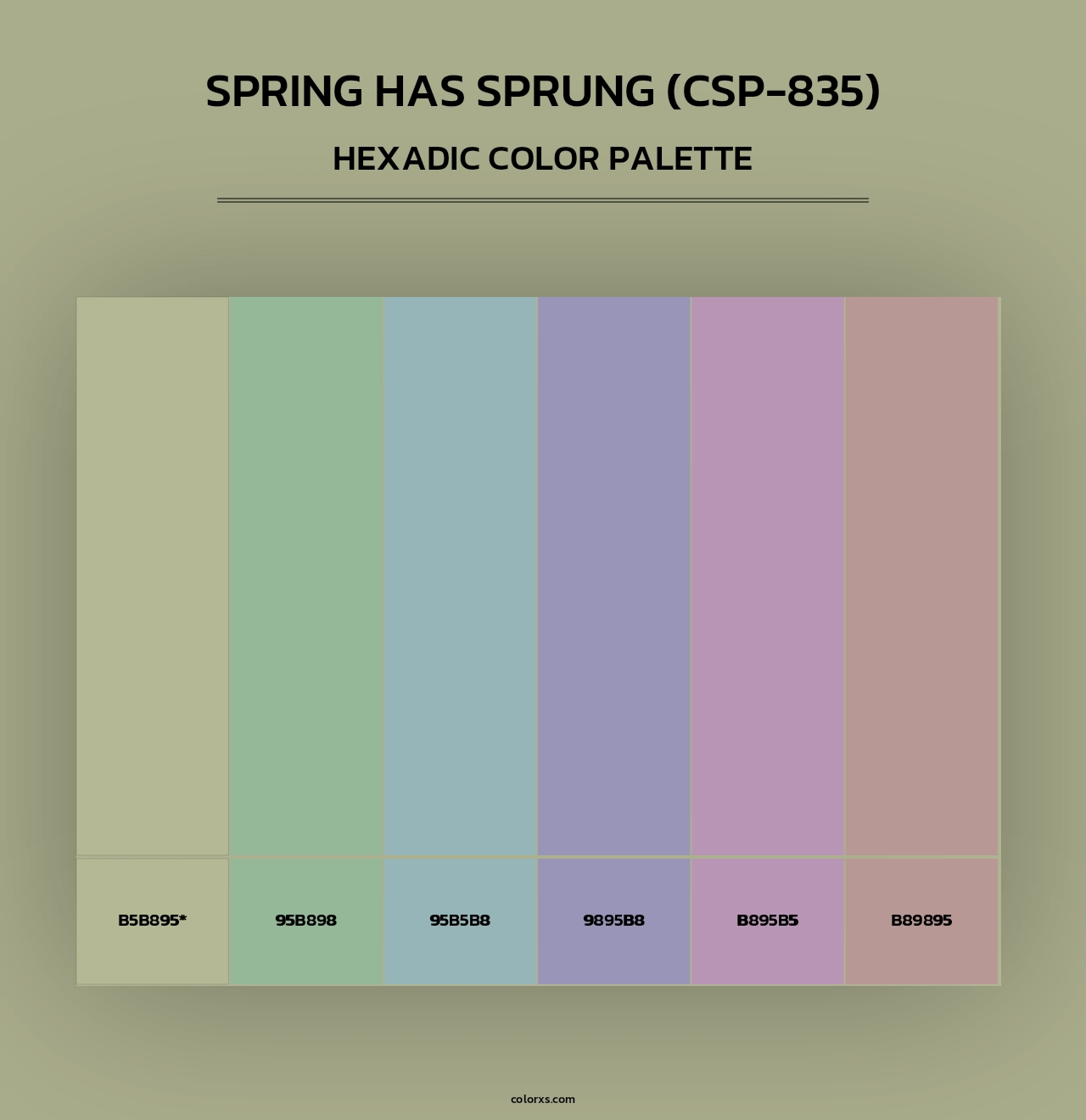 Spring has Sprung (CSP-835) - Hexadic Color Palette