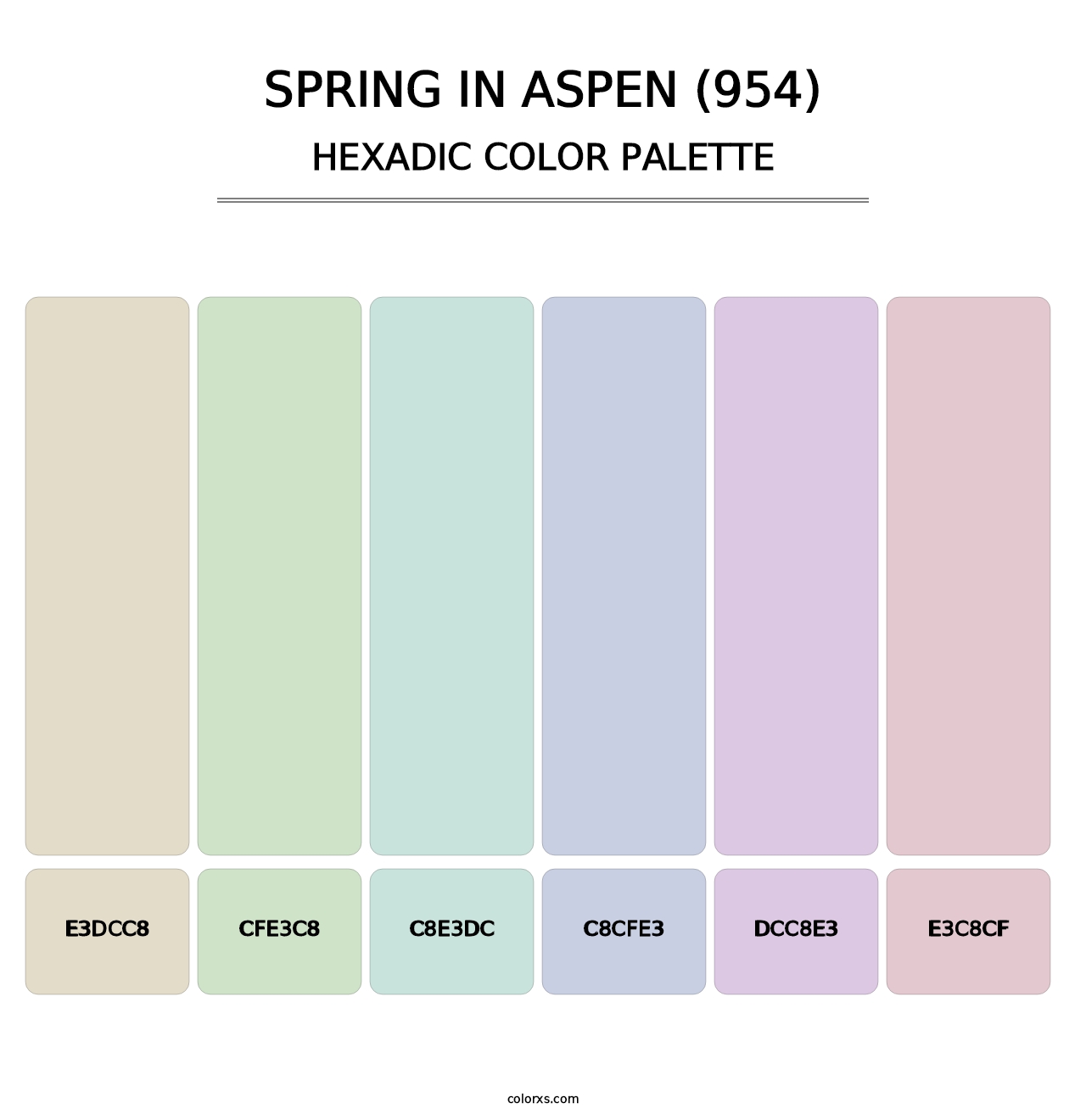 Spring in Aspen (954) - Hexadic Color Palette