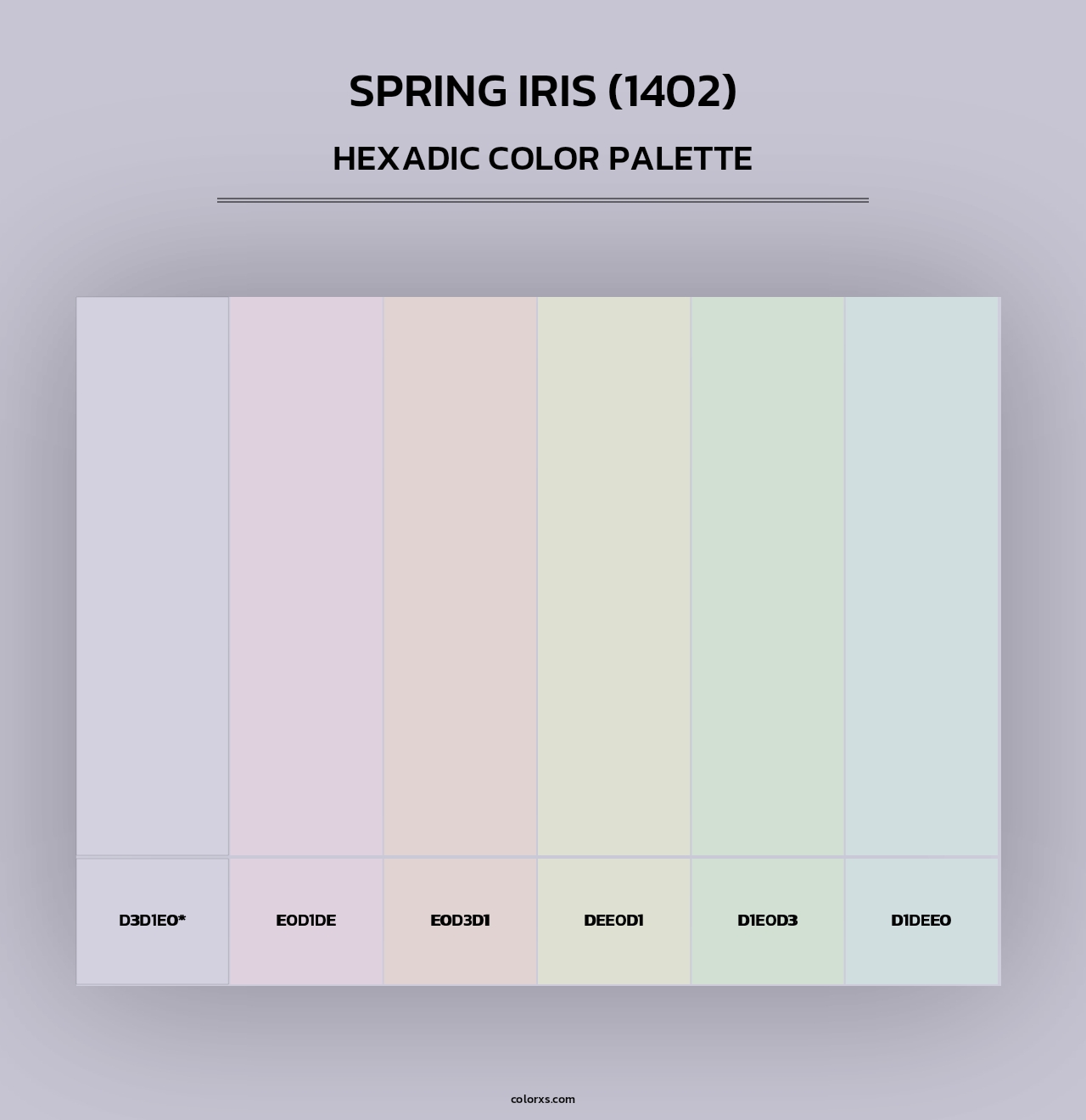 Spring Iris (1402) - Hexadic Color Palette