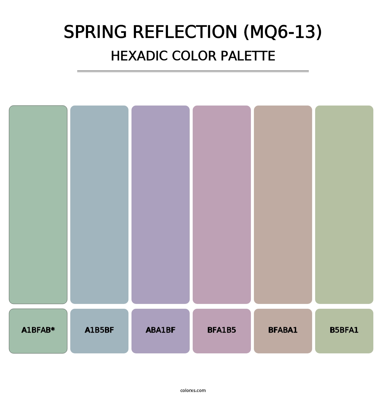 Spring Reflection (MQ6-13) - Hexadic Color Palette