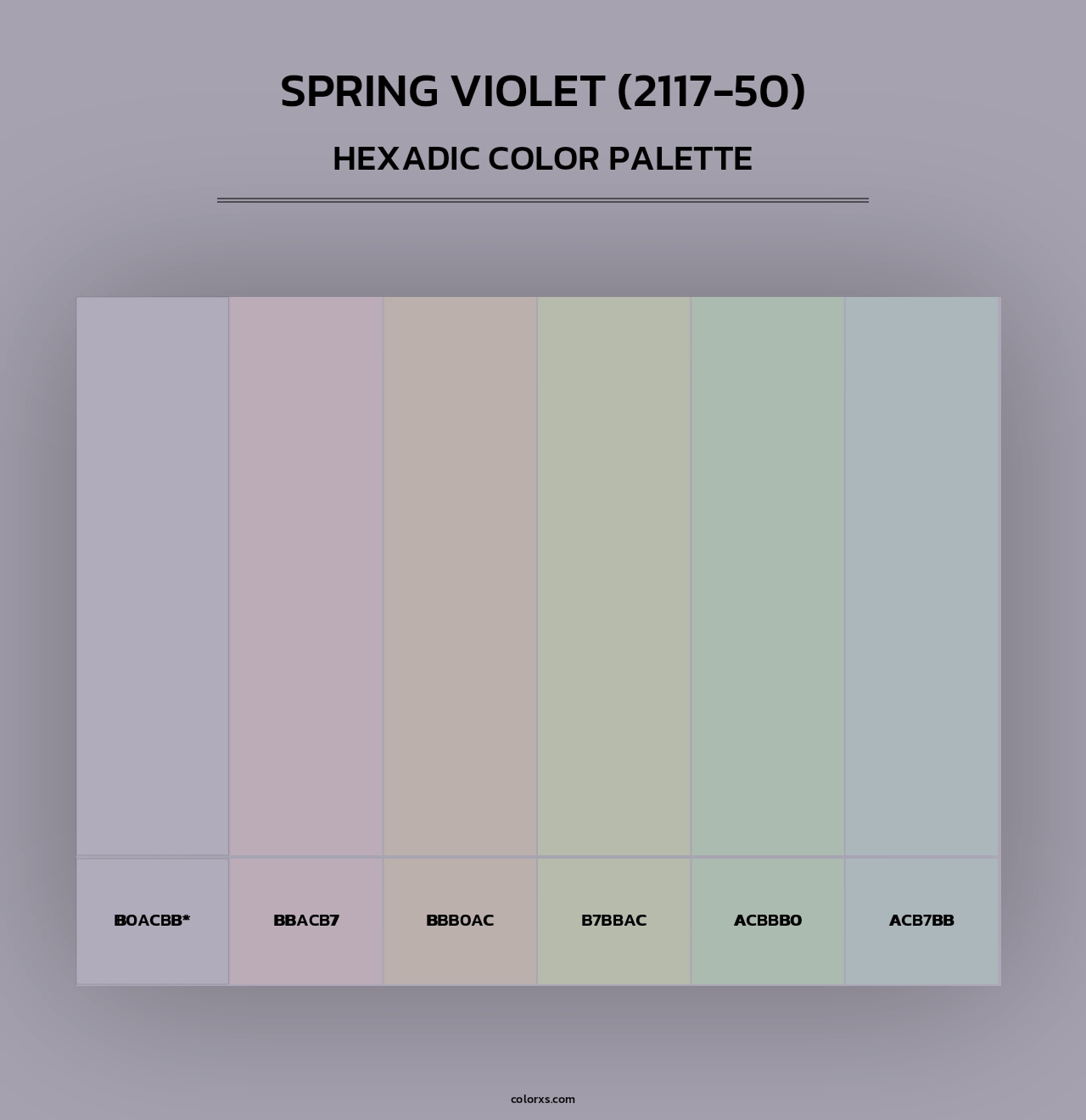 Spring Violet (2117-50) - Hexadic Color Palette