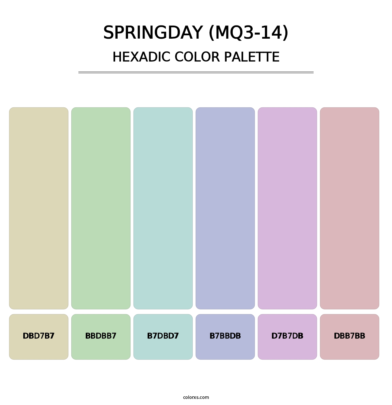 Springday (MQ3-14) - Hexadic Color Palette