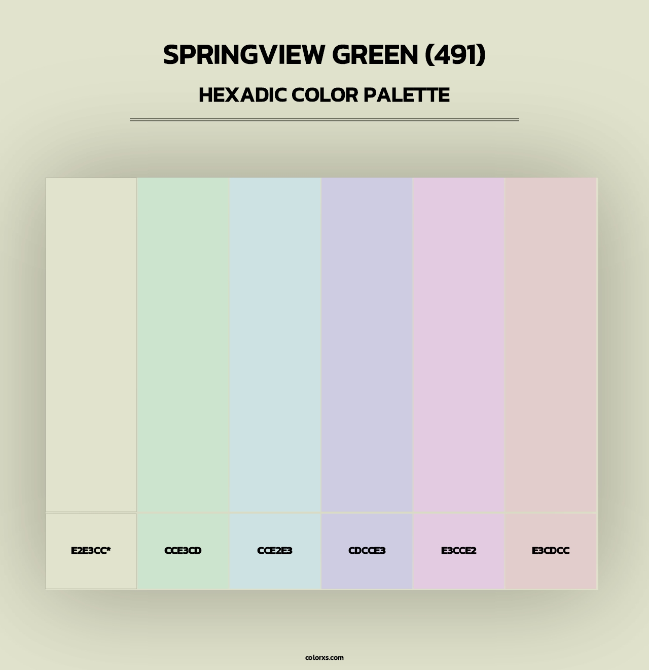 Springview Green (491) - Hexadic Color Palette